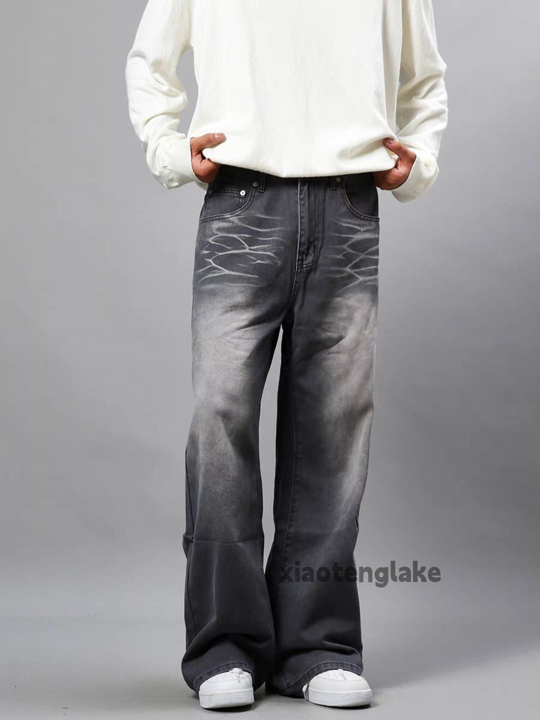 Jean × Vintage washed faded cleanfit yuppie y2k punk grunge jeans Size US 32 / EU 48 - 3 Thumbnail