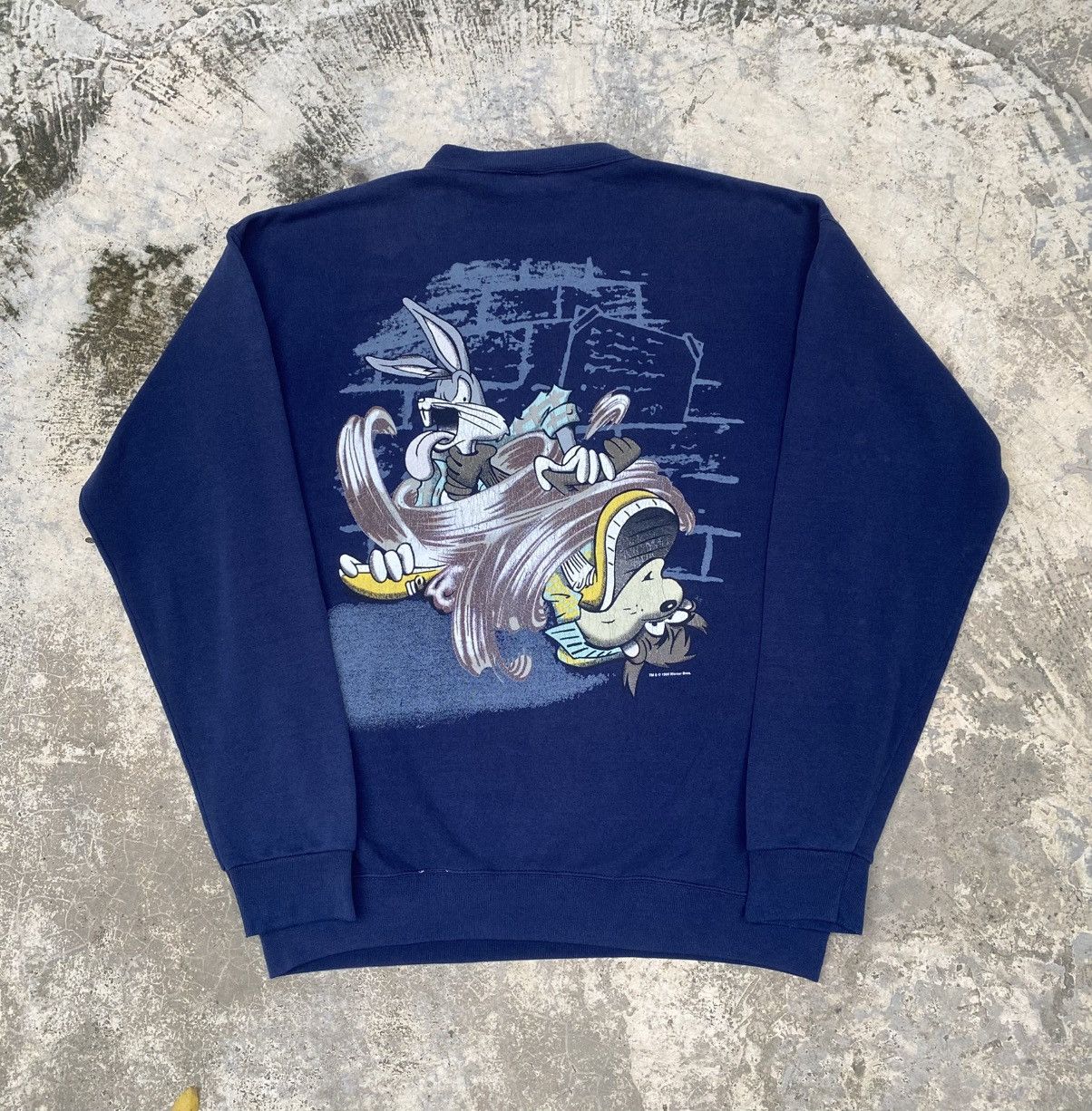 Vintage Vintage sweatshirt cartoon warner bros 1995 made USA Size US L / EU 52-54 / 3 - 2 Thumbnail
