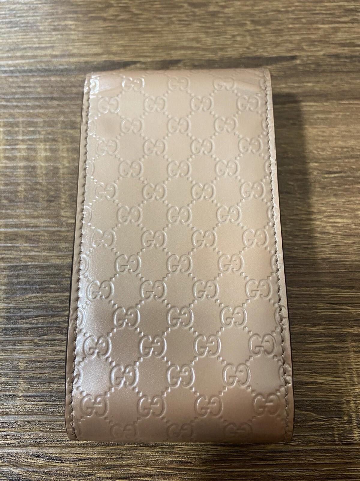 Gucci Gucci Guccissima rose gold pink leather cigarette case pouch Size ONE SIZE - 3 Thumbnail