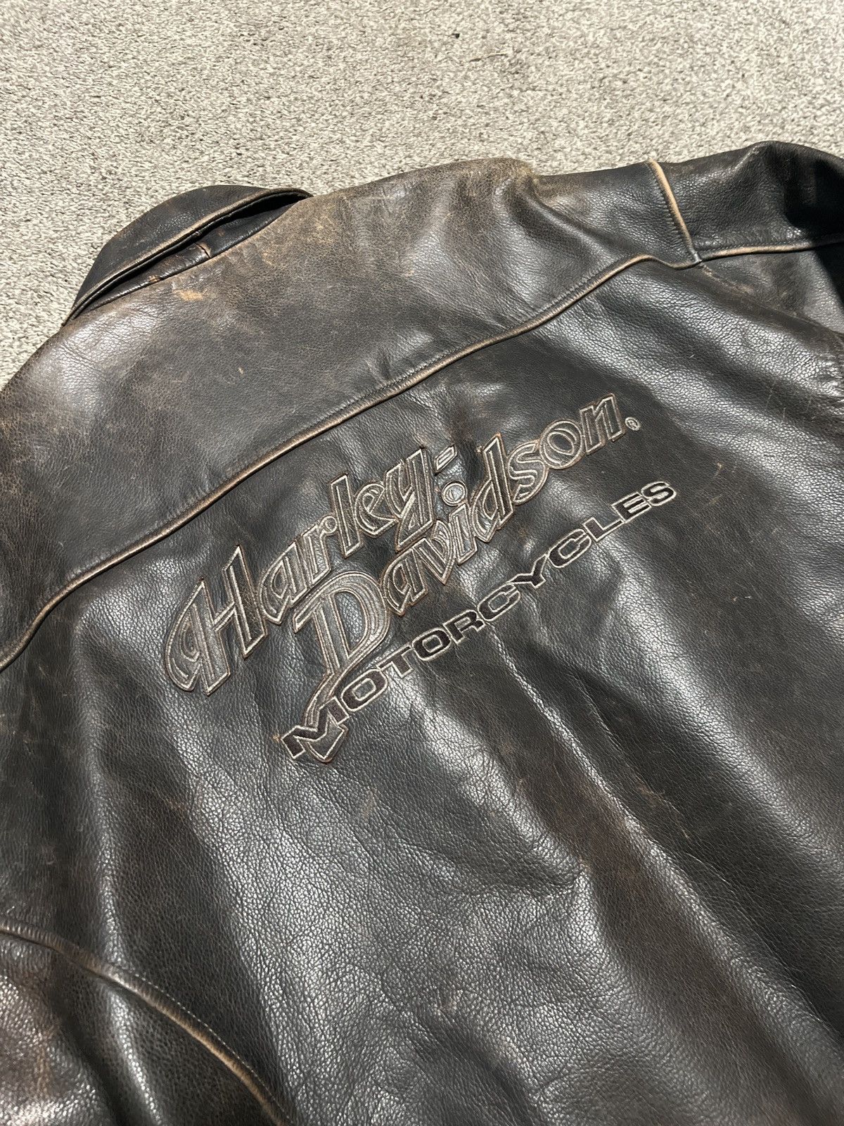 Harley Davidson Vintage Harley Davidson Leather Jacket Size XL Size US XL / EU 56 / 4 - 9 Thumbnail