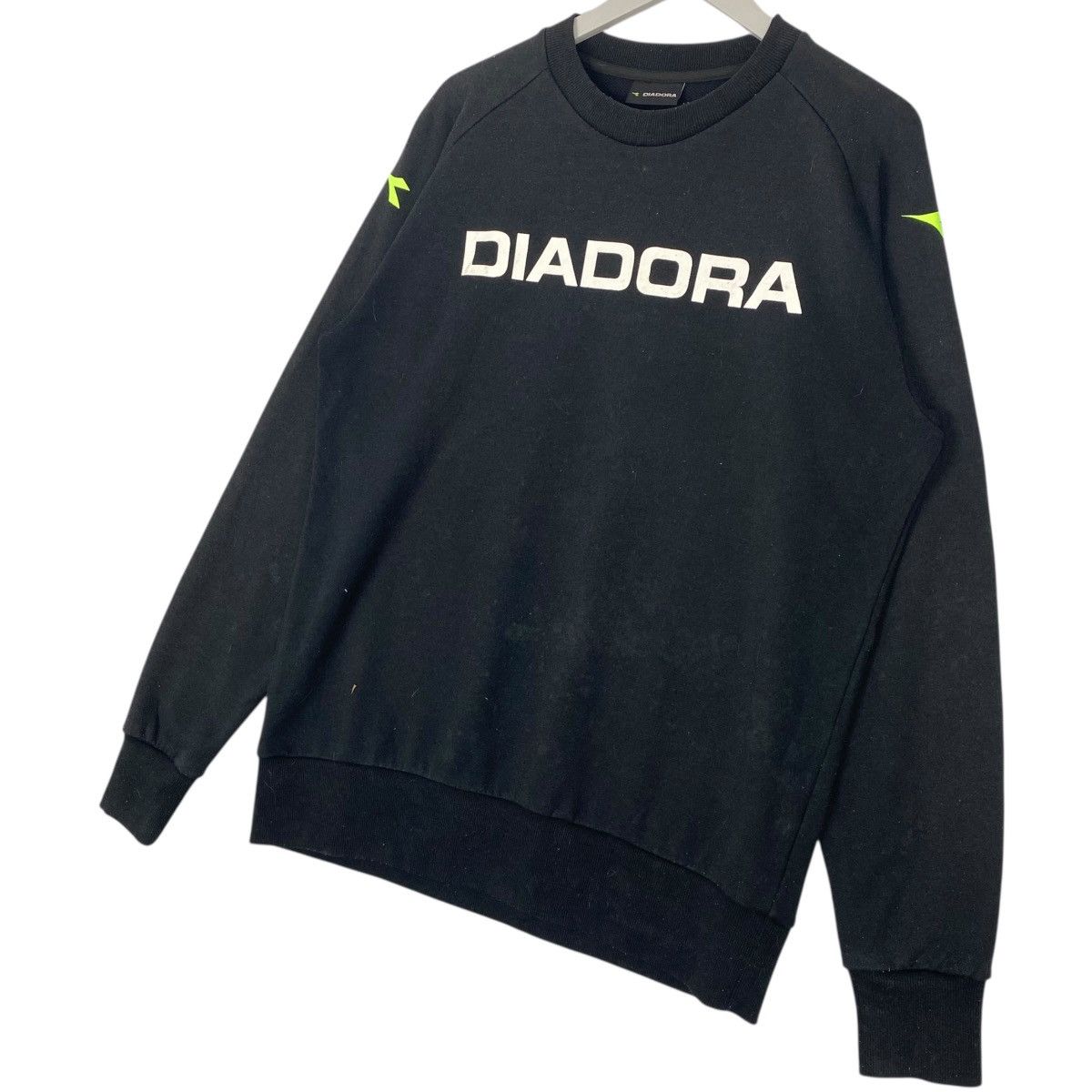 Other Vintage Diadora Crewneck Sweatshirt Black Jumper Size L Size US L / EU 52-54 / 3 - 2 Thumbnail