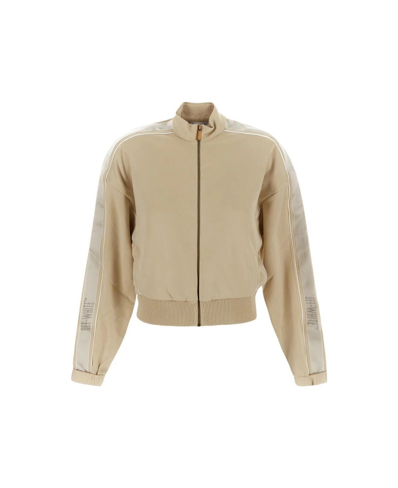 Off-White o1y1225 Logo Sweatshirt in Beige/White Size XS / US 0-2 / IT 36-38 - 1 Thumbnail