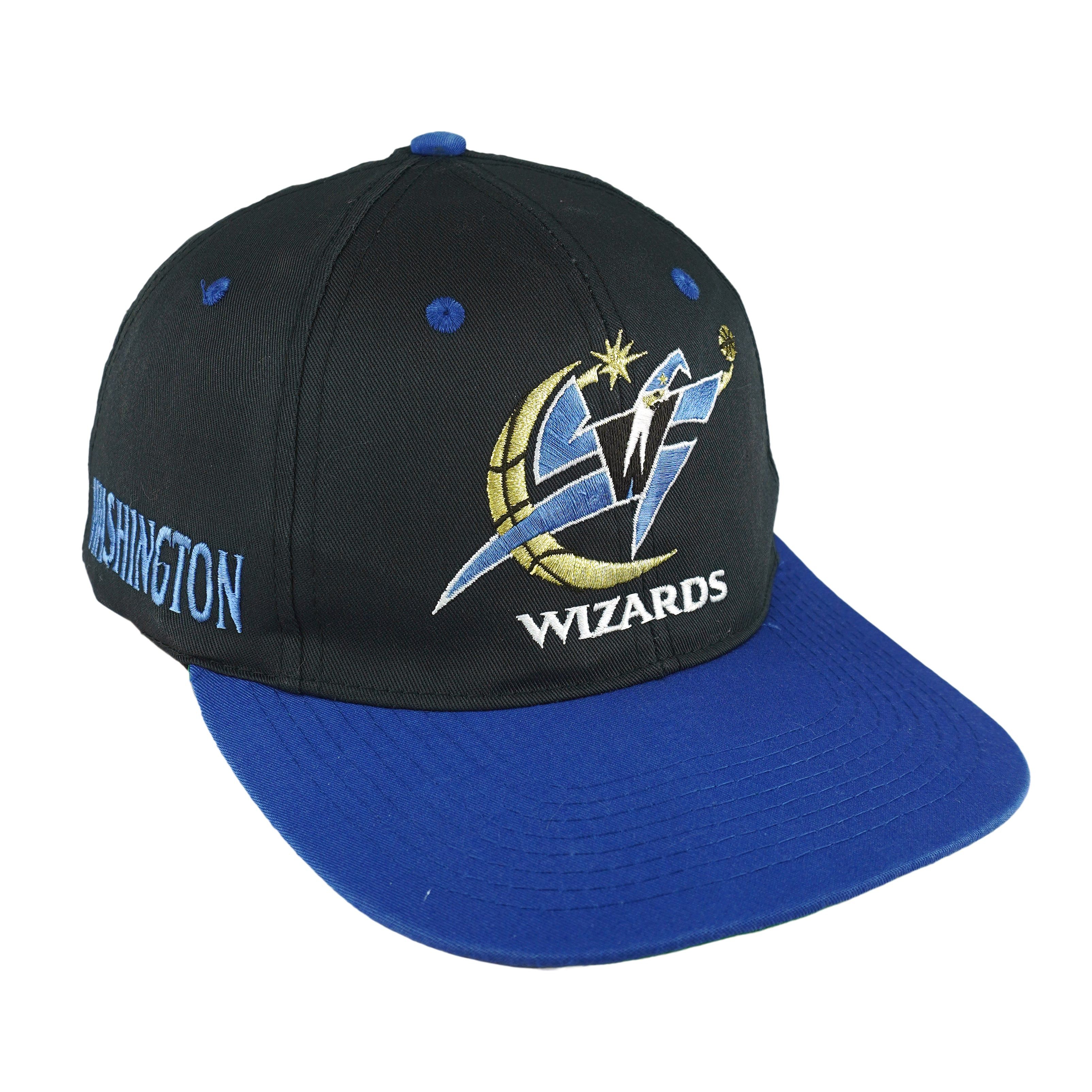 NBA Washington Wizards Big Logo Snapback Hat 1990s Size ONE SIZE - 2 Thumbnail