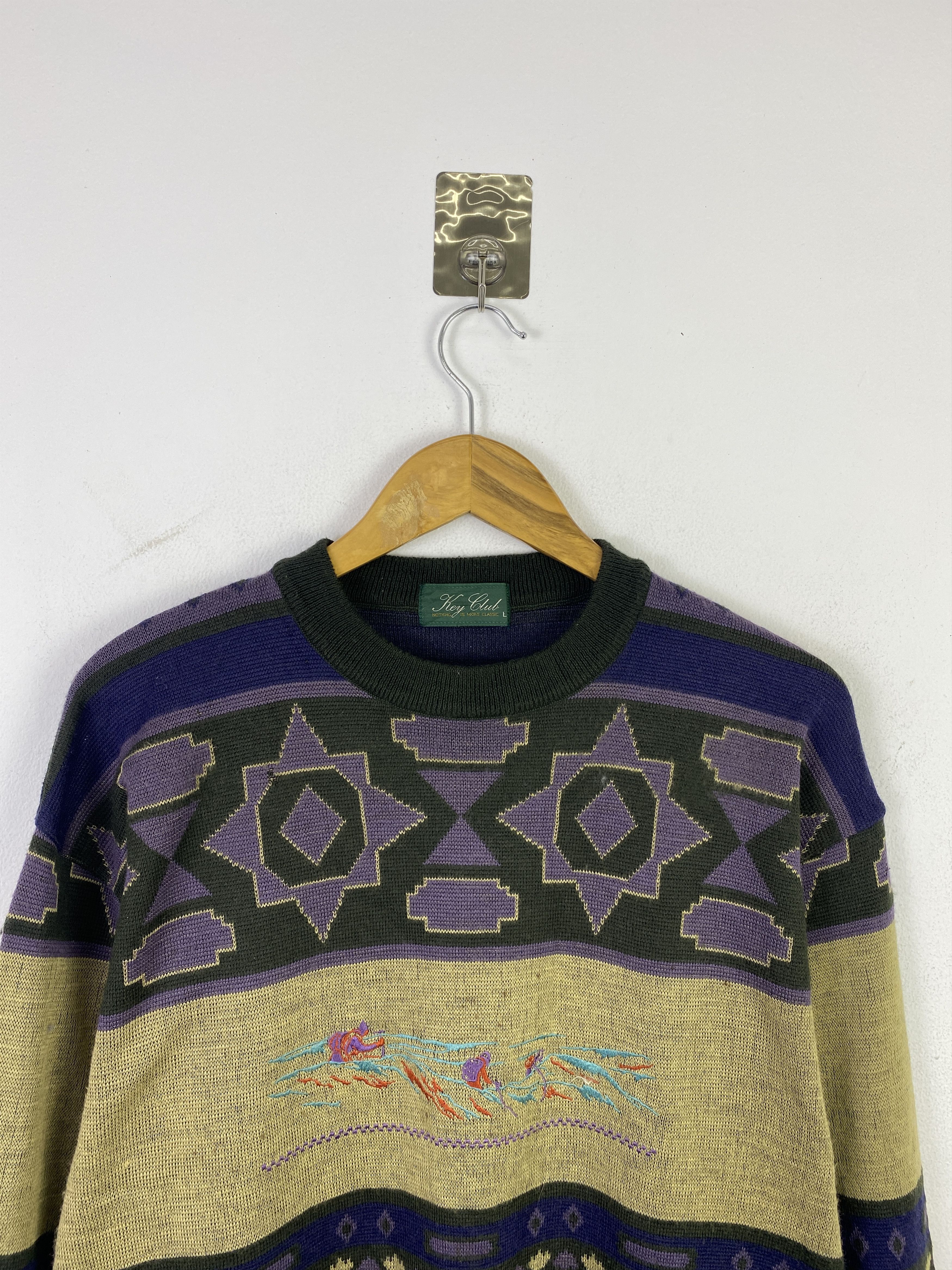 Japanese Brand Vintage Japanese Brand Native Knit Sweatshirt SH0338 Size US L / EU 52-54 / 3 - 2 Thumbnail