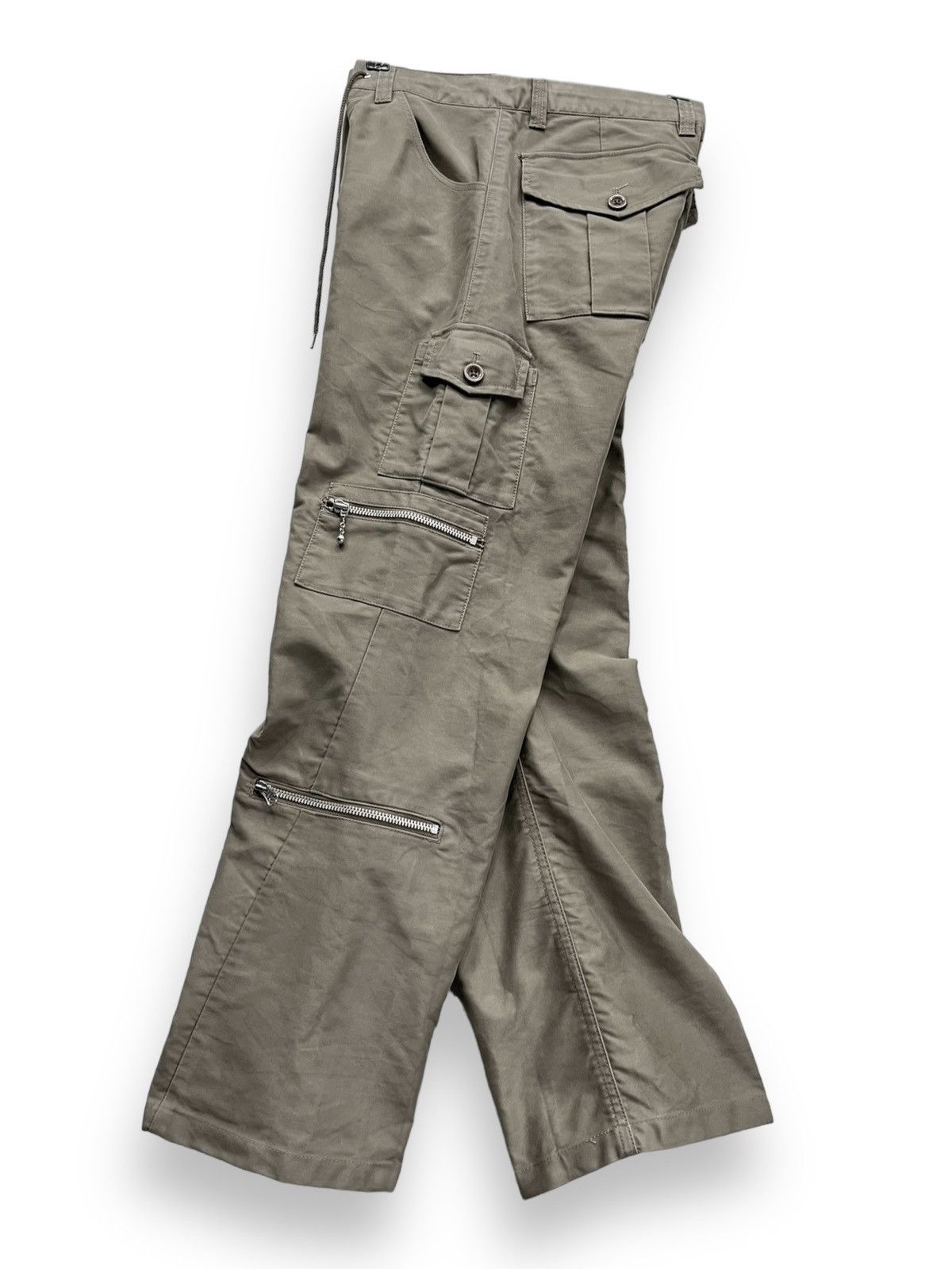 Tornado Mart 🔥FYE 12 Pocket MODERN LOVERS Punk Zippers Cargo Pants Size 29" - 3 Thumbnail