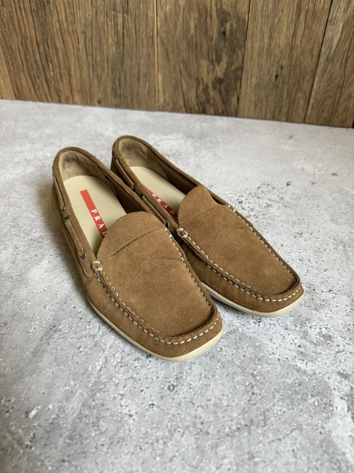 Vintage Prada Women’s Suede Loafers