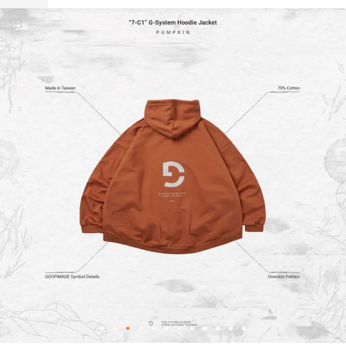 GOOPiMADE GOOPiMADE “7-C1” G-System Hoodie Jacket - Pumpkin size 3 Size US XL / EU 56 / 4 - 3 Thumbnail