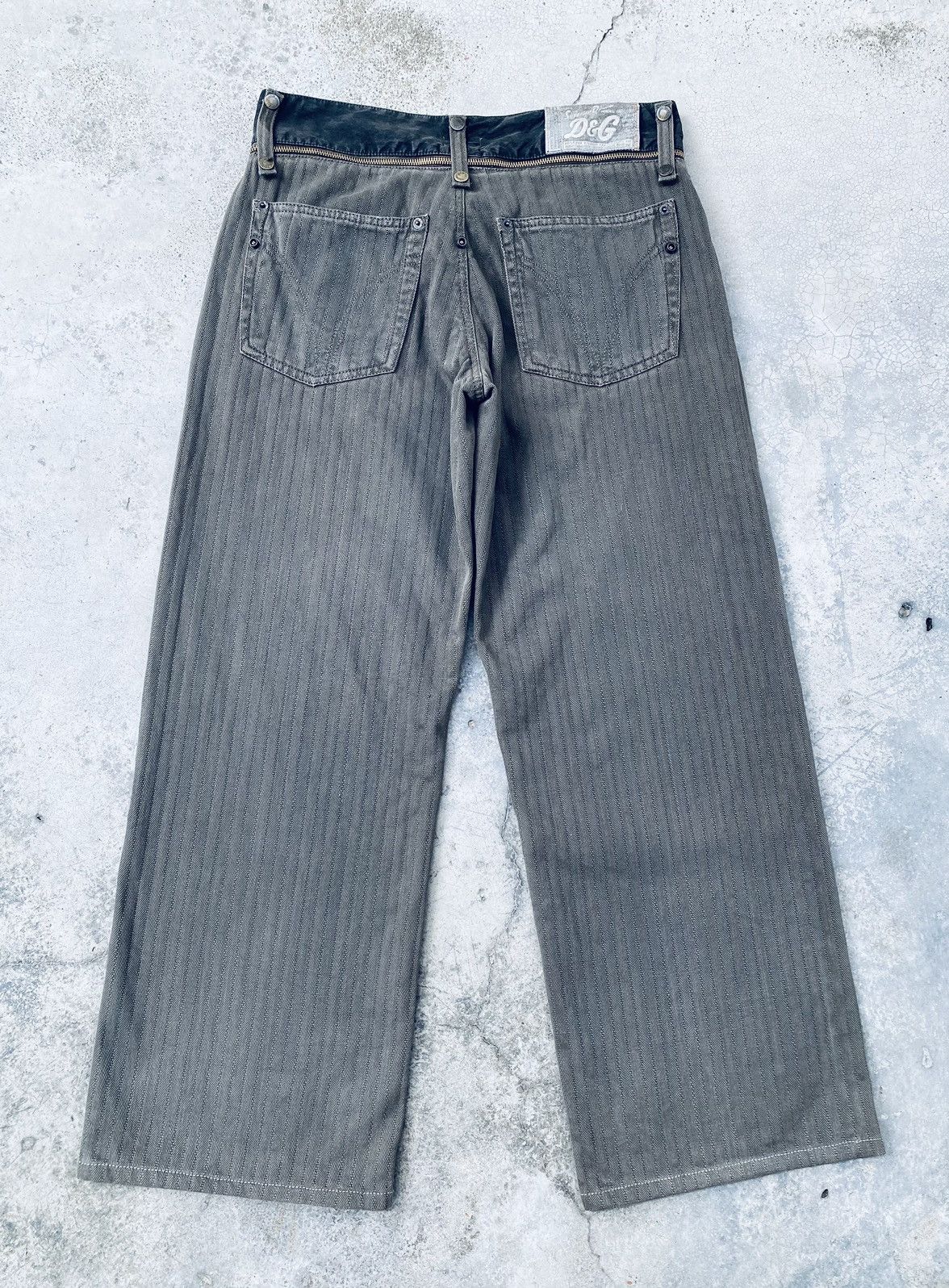 Dolce & Gabbana Vintage AW2003 Dolce & Gabbana Zipper Waist Pants Size US 32 / EU 48 - 3 Thumbnail