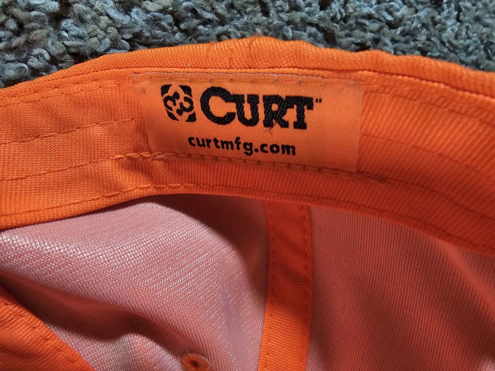 Designer CURT mfg Orange OSFA strapback Hat Size ONE SIZE - 9 Thumbnail