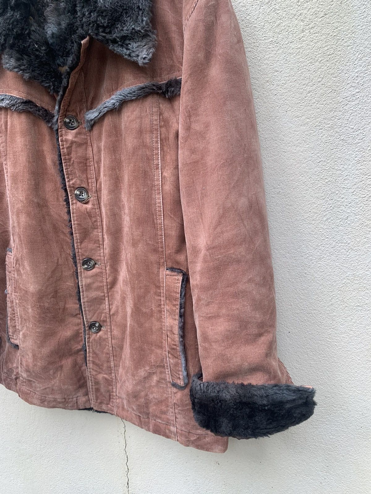 Tornado Mart Velour Corduroy Faux Fur