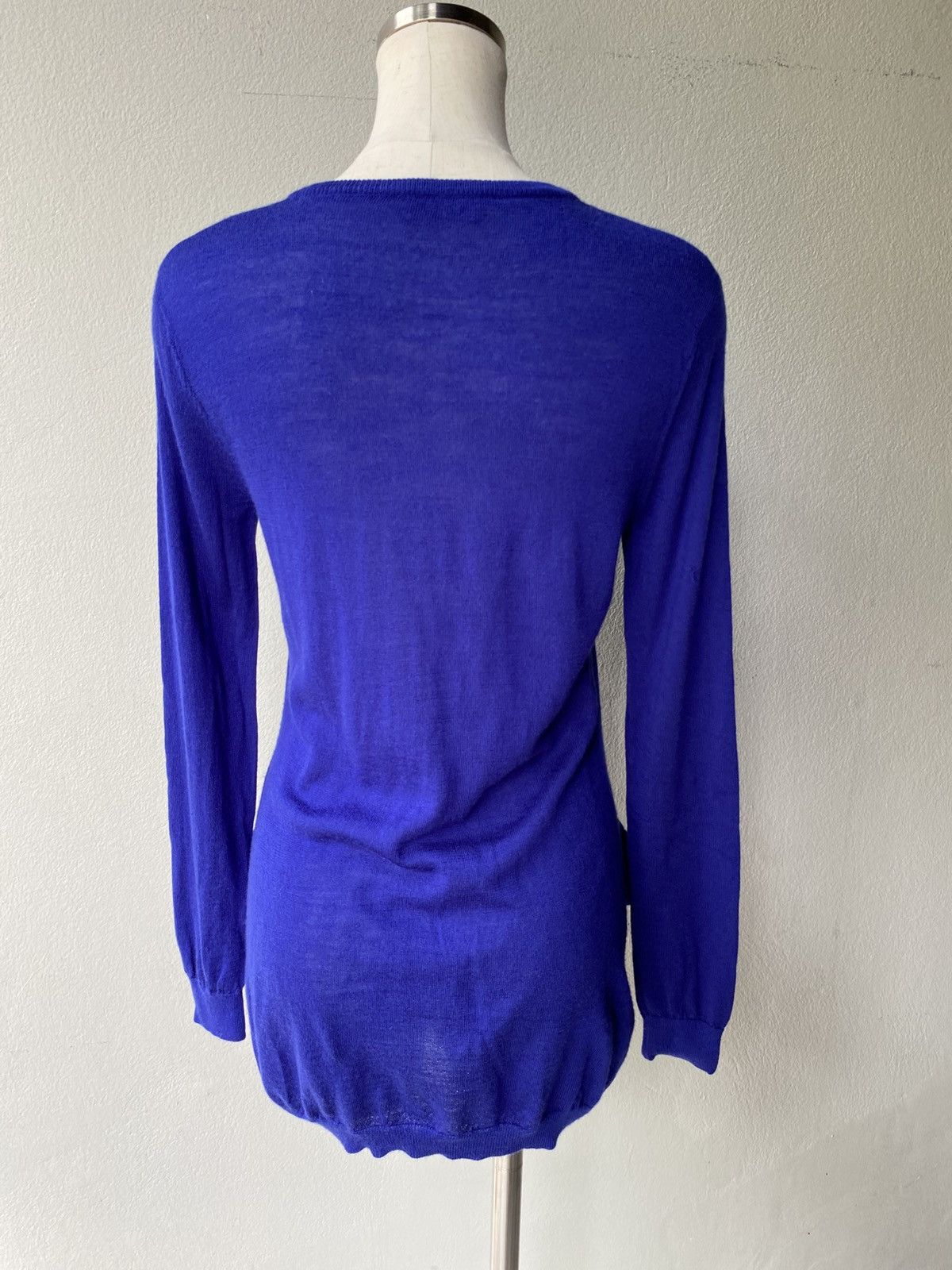 Moschino Moschino Blue Long-Sleeve Knitted dress Size S / US 4 / IT 40 - 18 Thumbnail