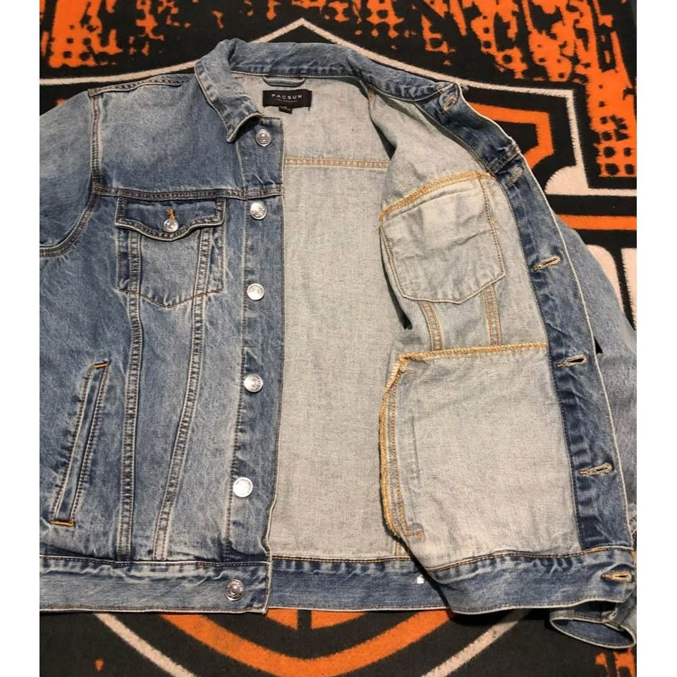 Pacsun VTG PACSUN Classic Fit Denim Dark Wash Jacket Medium Men Size US M / EU 48-50 / 2 - 4 Thumbnail