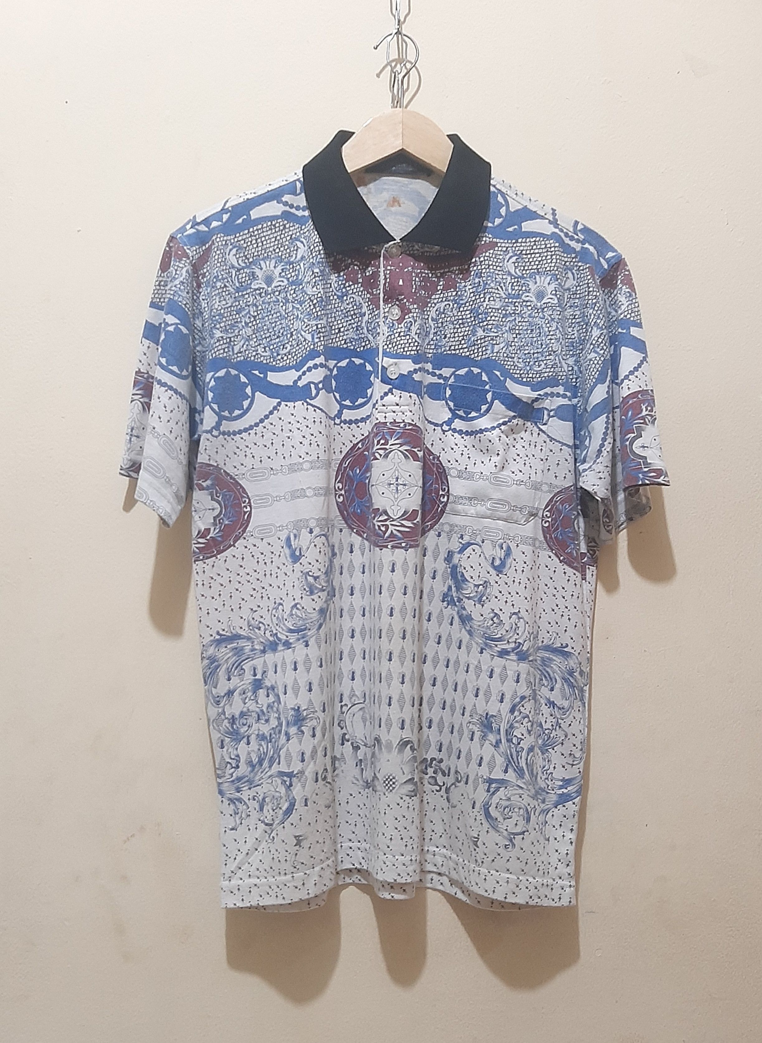 Christian Dior Monsieur × Dior Vintage Polo Shirt Christian Dior Monsieur Print Pattern Size US L / EU 52-54 / 3 - 2 Thumbnail