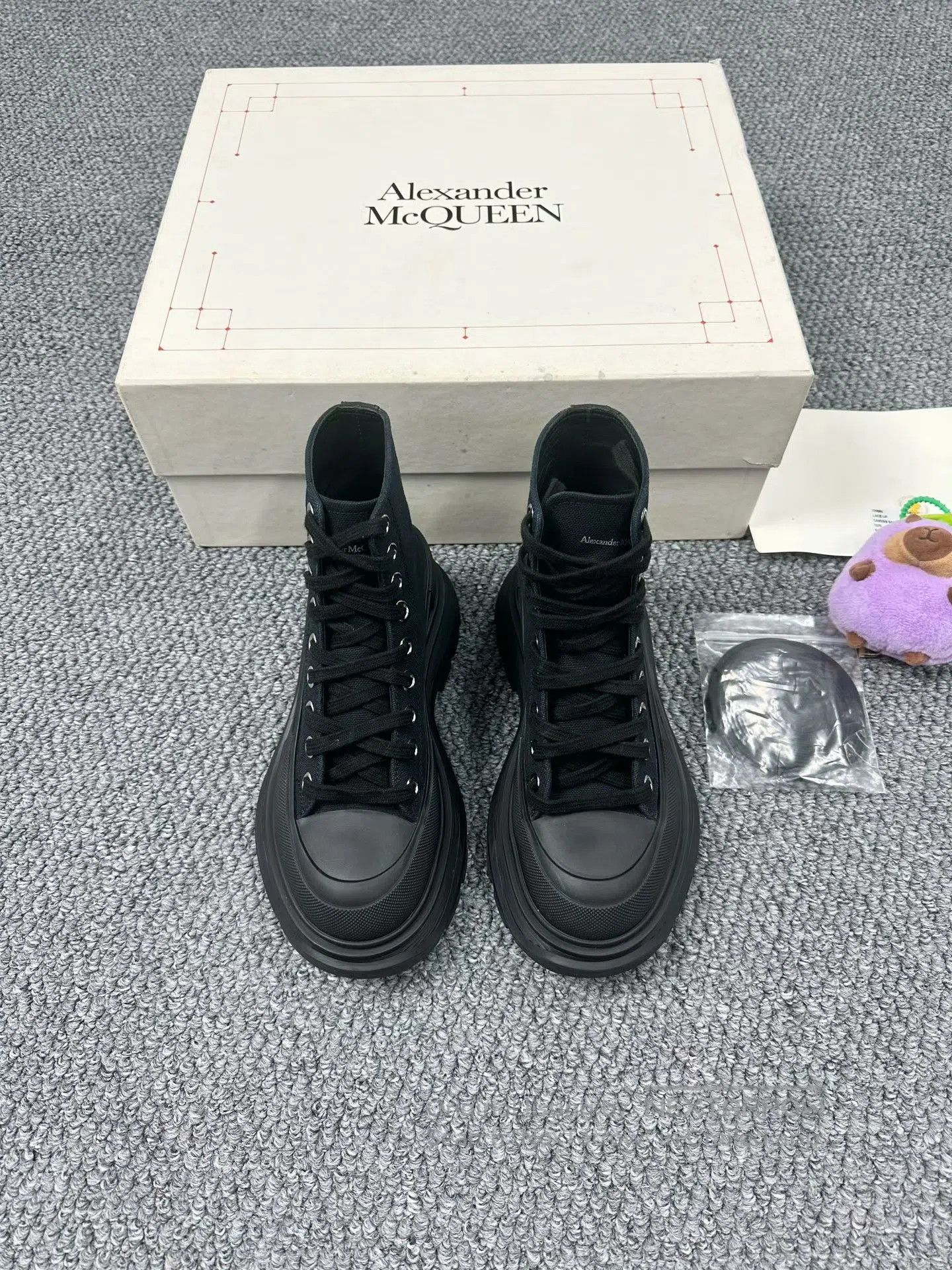 Alexander McQueen ALEXANDER MCQUEEN Black classic short Martin boots| Size US 6 / IT 36 - 1 Thumbnail