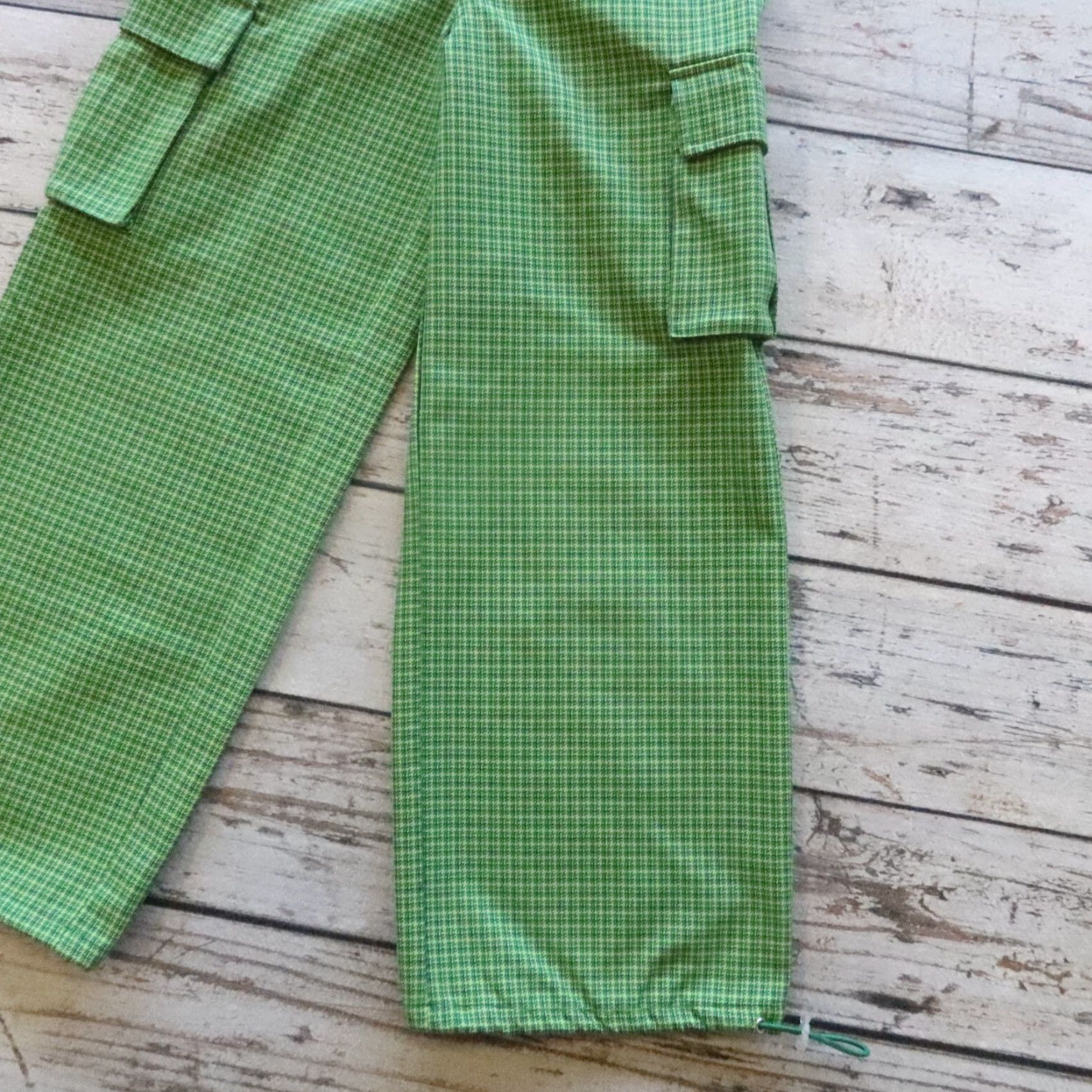 Sunnei VINTAGE Sunnei Houndstooth Cargo Pants Size M Green Women Cargo Pants M Green Sunnei Vintage Size 32" / US 10 / IT 46 - 4 Thumbnail