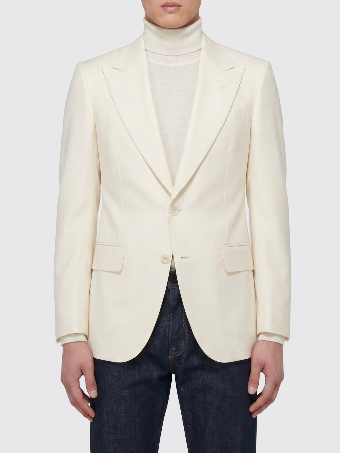 Tom Ford Tom Ford Jacket Men White Size US L / EU 52-54 / 3 - 1 Thumbnail