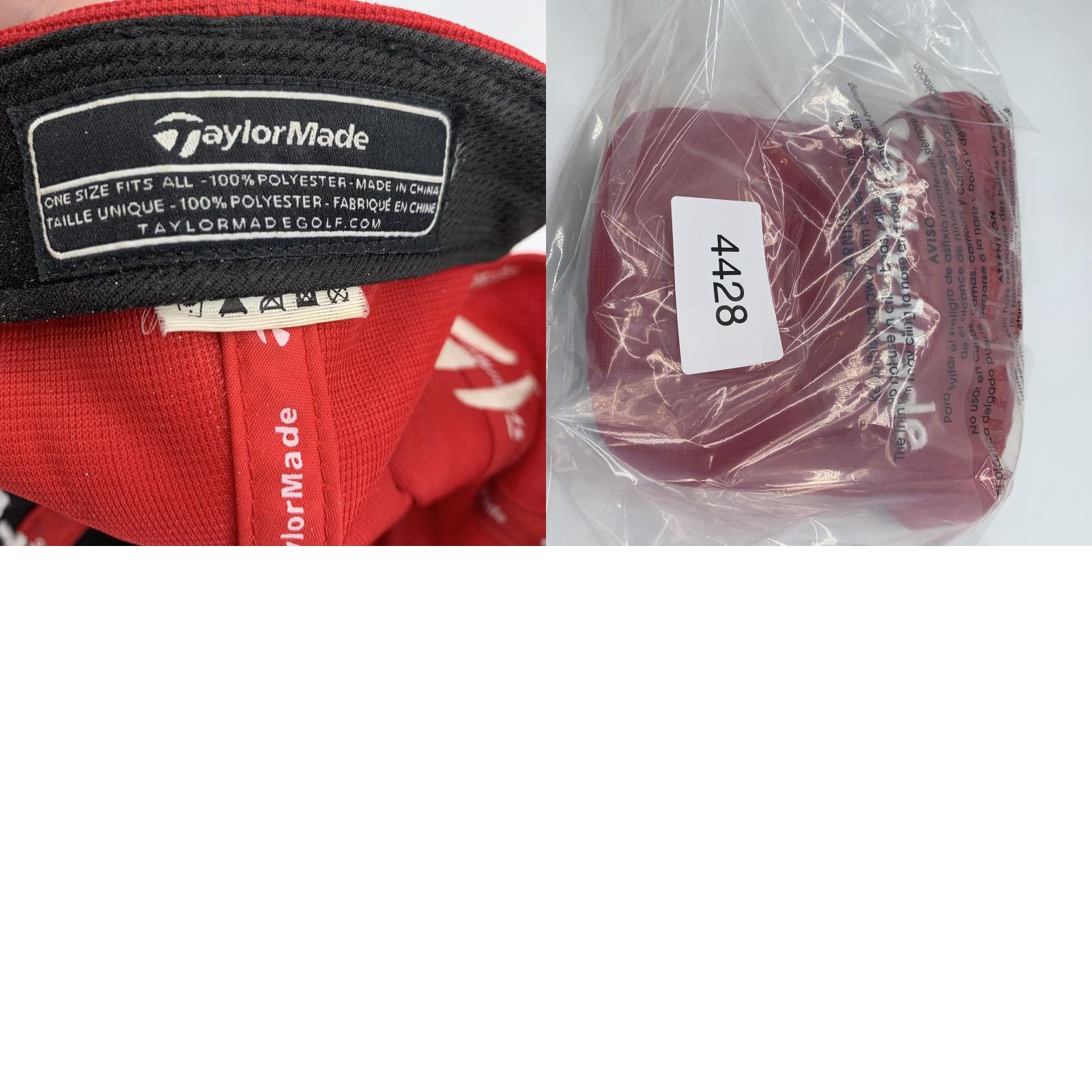TaylorMade TaylorMade Hat Cap Strap Back Mens Red Tour Preferred SLDR Golf One Size Logo Size ONE SIZE - 8 Thumbnail
