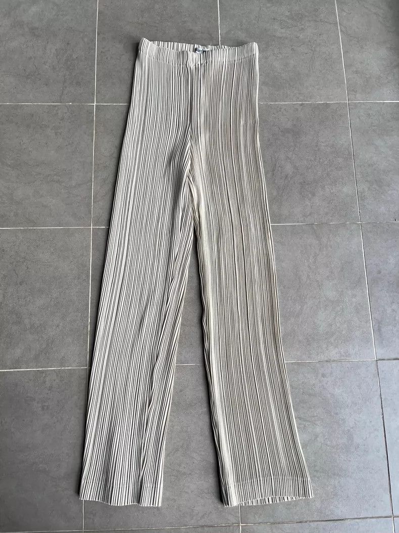 Issey Miyake Issey Miyake size:m Khaki wide-leg pants Size 42" / US 20 - 7 Thumbnail
