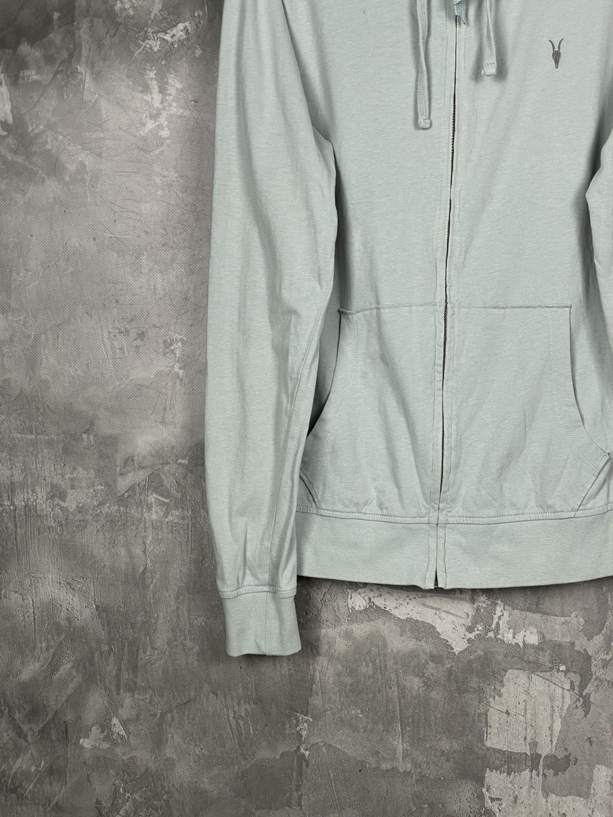 Allsaints × Japanese Brand Allsaints Black Japanese Style Y2K Zip Up Hoodie Blank Size M / US 6-8 / IT 42-44 - 5 Thumbnail