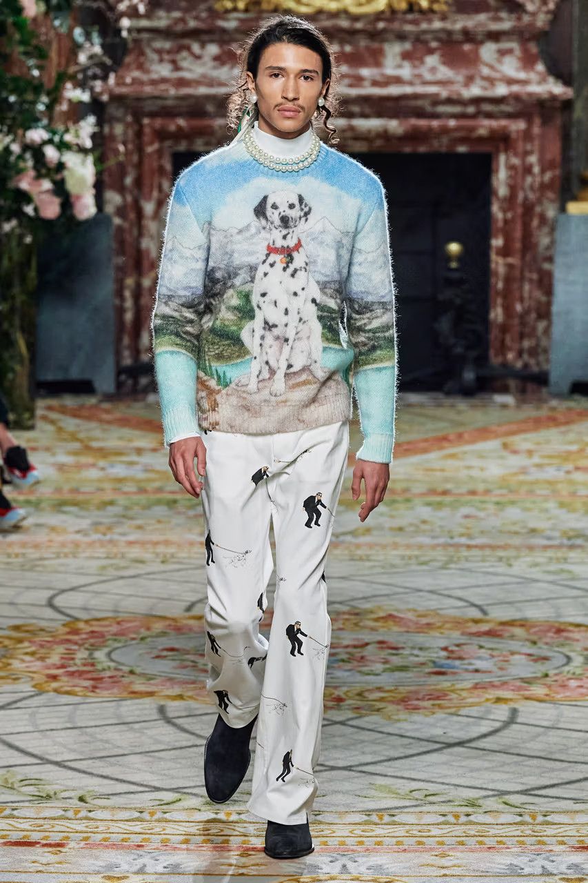 Casablanca Multicolour Dalmatian Print Wool Sweater Size XS / US 0-2 / IT 36-38 - 2 Thumbnail
