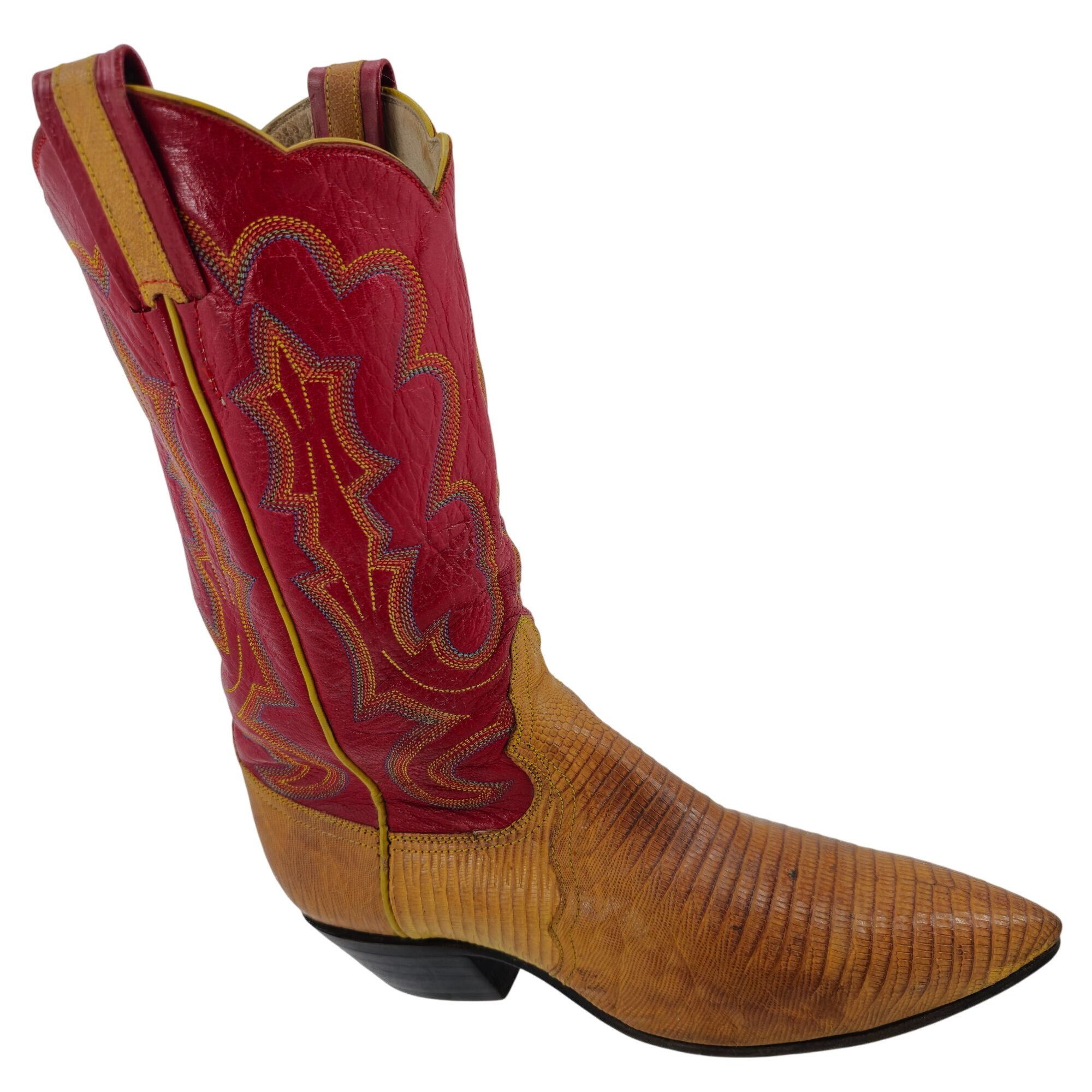 Other Stunning Womens 8C Smiths Aspen Honey Brown Lizard Cowboy W Size US 8 / IT 38 - 1 Thumbnail