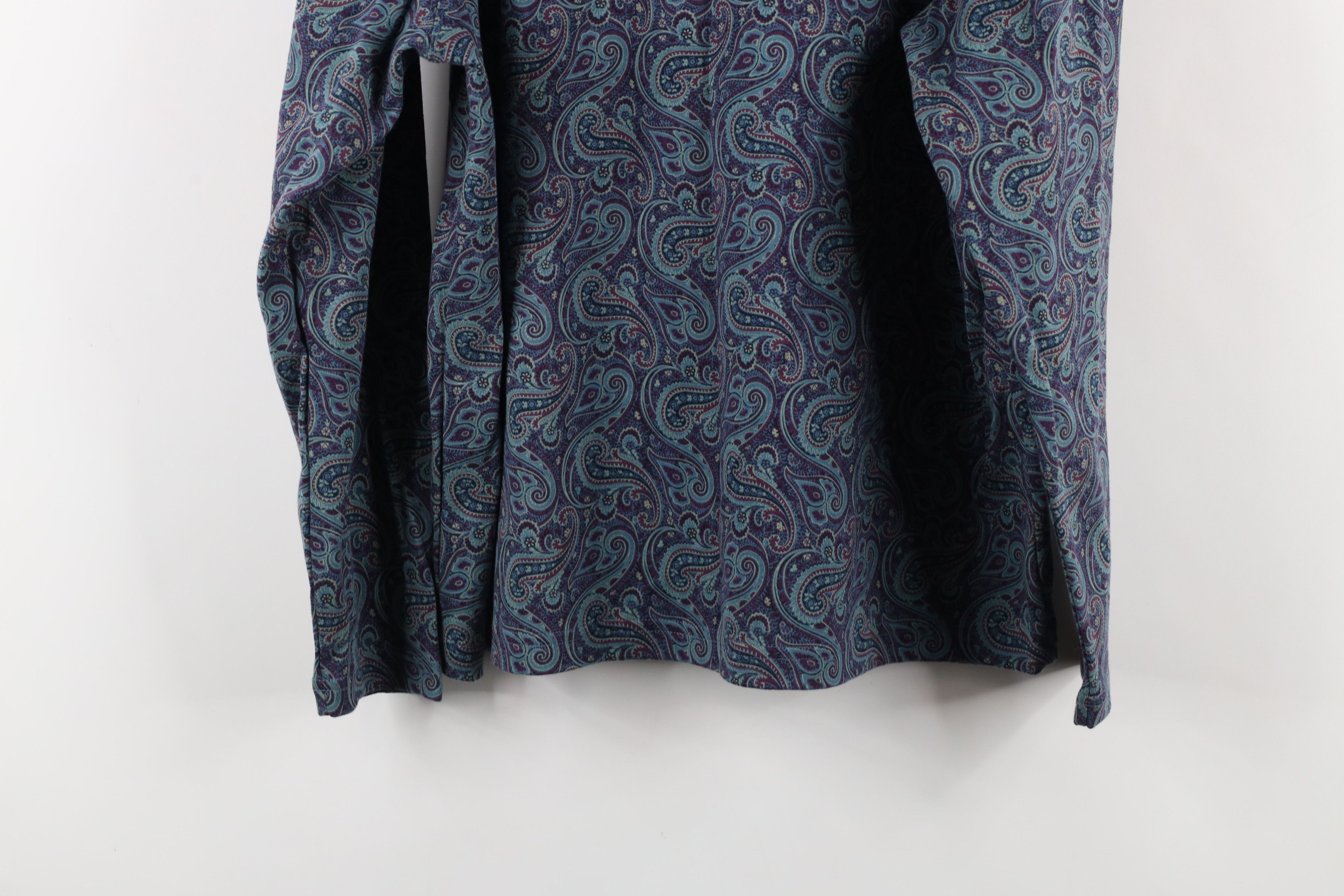 Lands' End × Vintage Vintage 90s Lands End All Over Print Turtleneck T-Shirt Size XL / US 12-14 / IT 48-50 - 10 Thumbnail