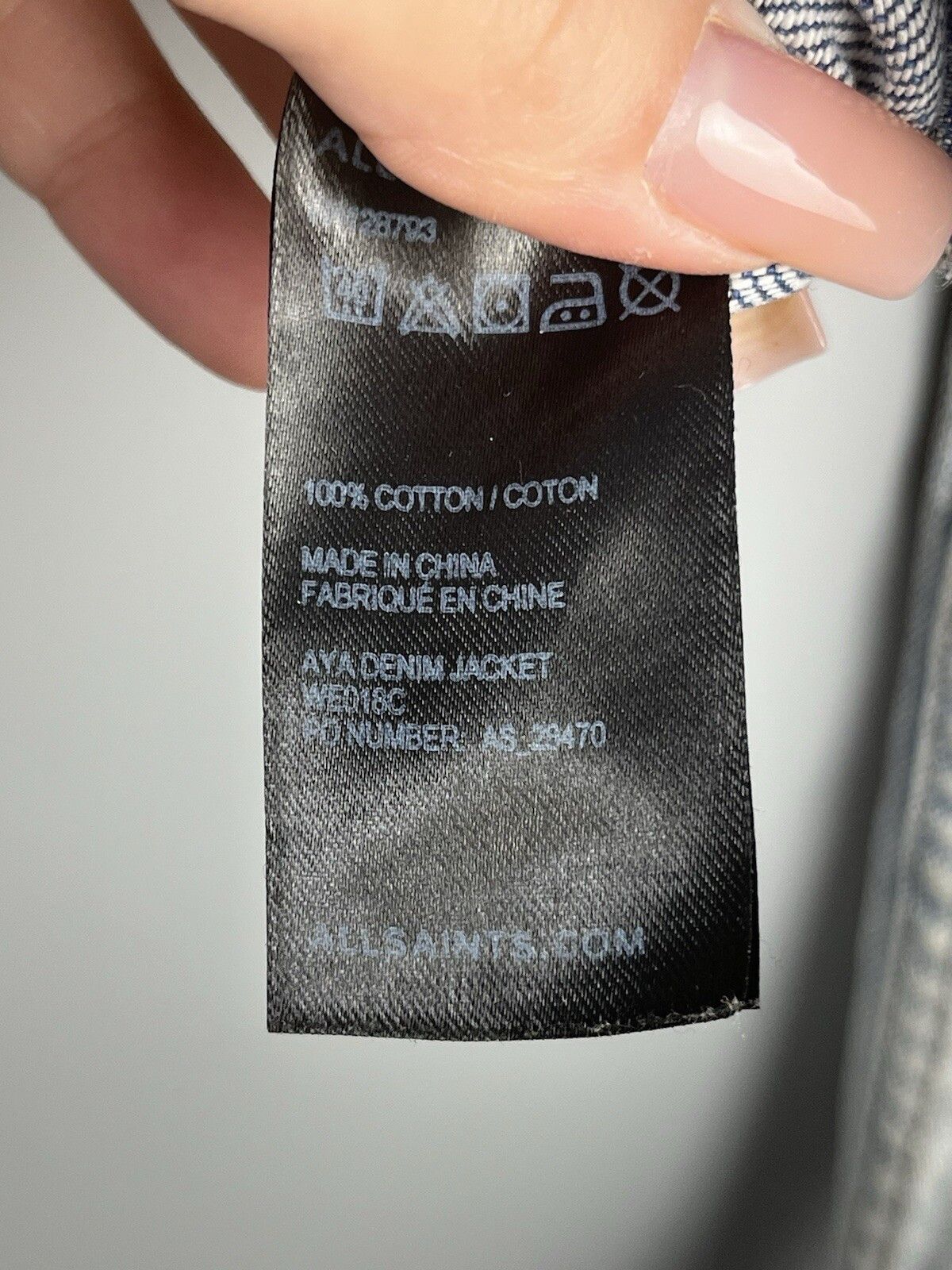 Allsaints Allsaints Womens Aya Denim Casual Jacket Size S / US 4 / IT 40 - 19 Thumbnail