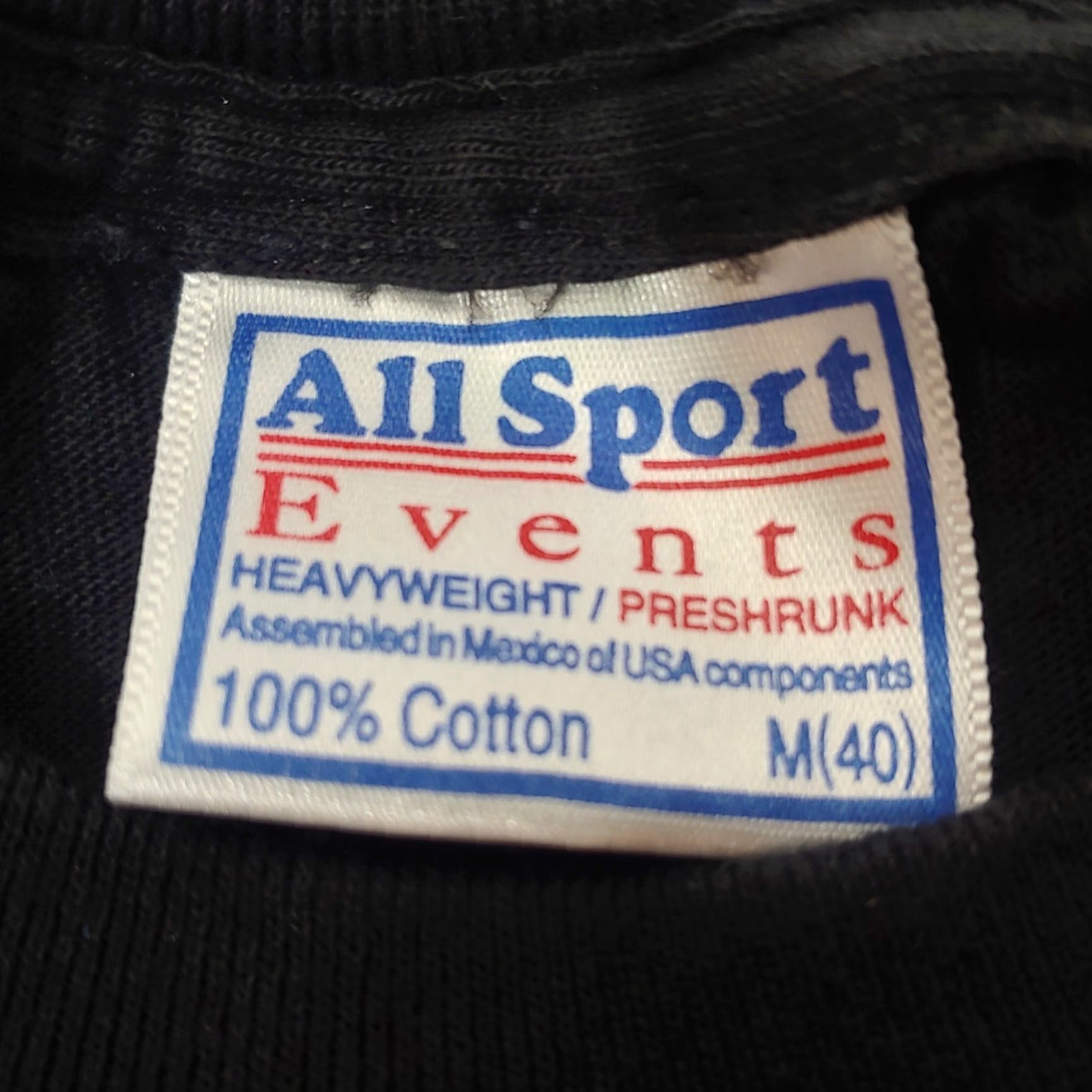 Vintage VINTAGE All Sport T-Shirt Shirt Men M Black Cotton Knit Single Stitch Embroidered New Orleans French Quarter - Louisiana NOLA LA Size US M / EU 48-50 / 2 - 6 Thumbnail