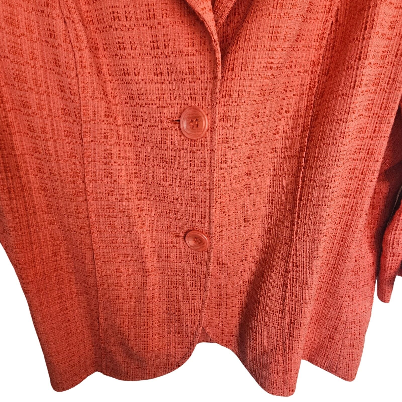 Lafayette 148 Lafayette 148 Textured Coral Blazer 16 Designer Career Corp Size XXL / US 16-18 / IT 52-54 - 3 Thumbnail