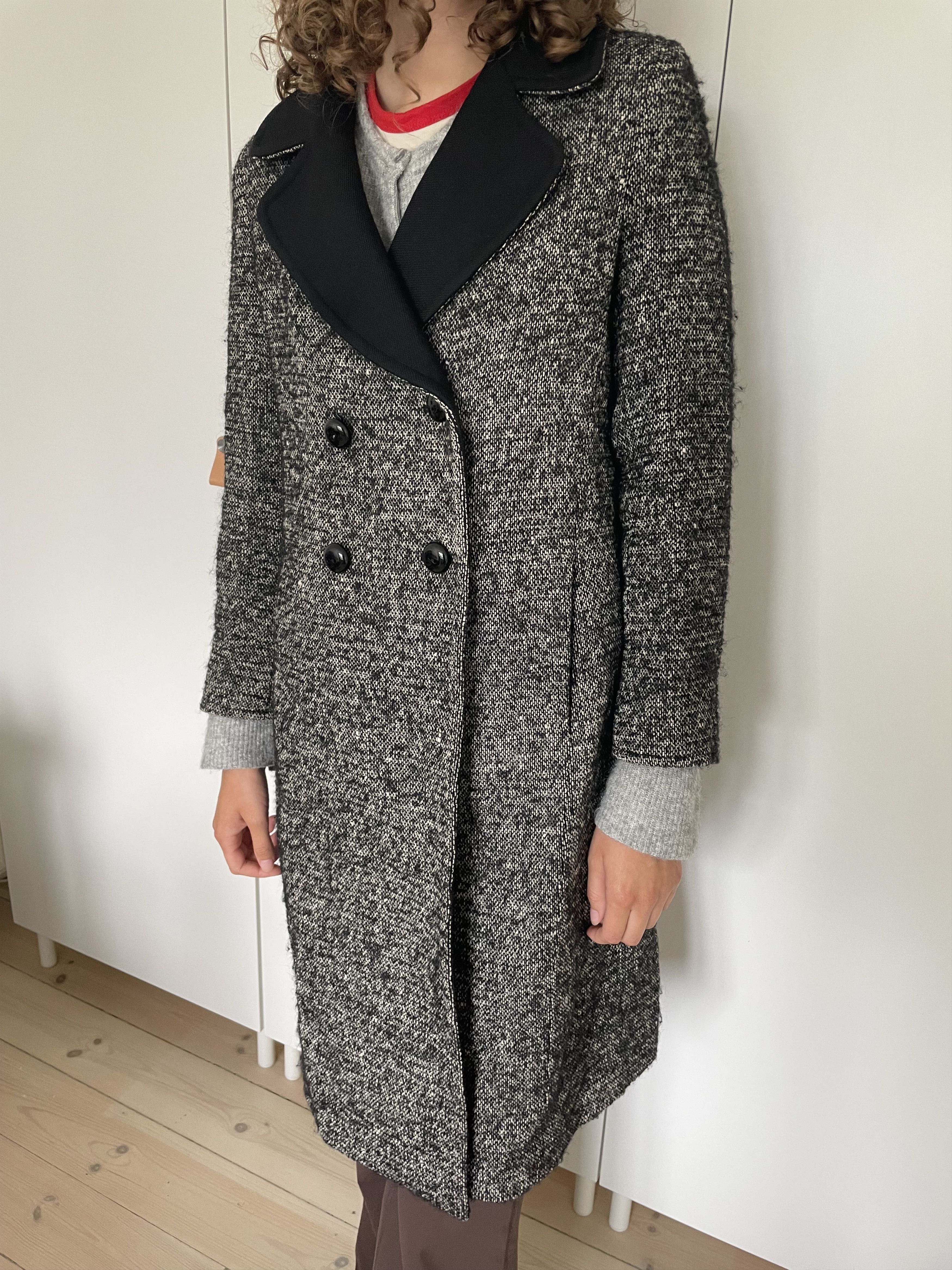Max Mara Max Mara Studio Wool Tweed Coat Size L / US 10 / IT 46 - 2 Thumbnail