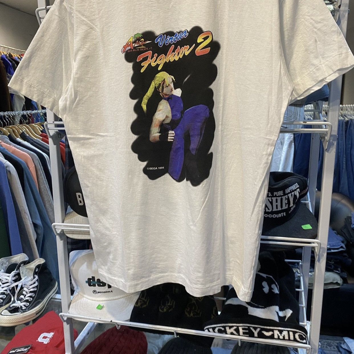 Nintendo Vintage 1994’ Virtua Fighter 2 Sarah Bryant Character Tshirt Size US M / EU 48-50 / 2 - 4 Thumbnail