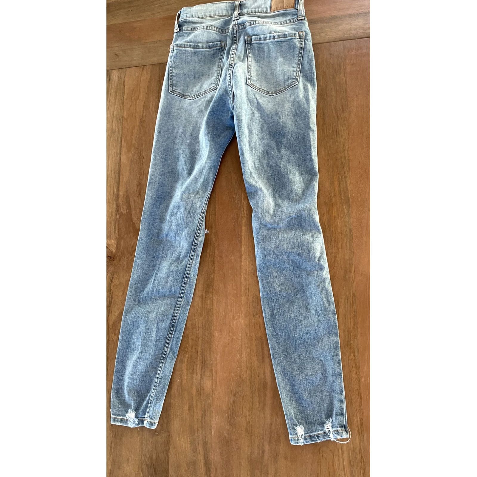 Vintage Aeropostale Jeans Women's Jegging Blue Denim Stretch Medium Wash Size 00 Size 24" / US 00 / IT 34 - 2 Thumbnail