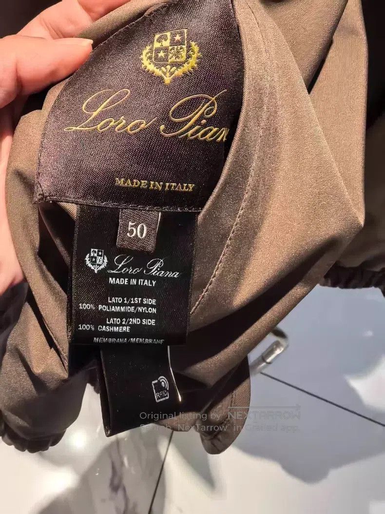 Loro Piana Loro Piana Classic Bomber Jacket, Two-Way Wear, Mink Brown Size US M / EU 48-50 / 2 - 3 Thumbnail