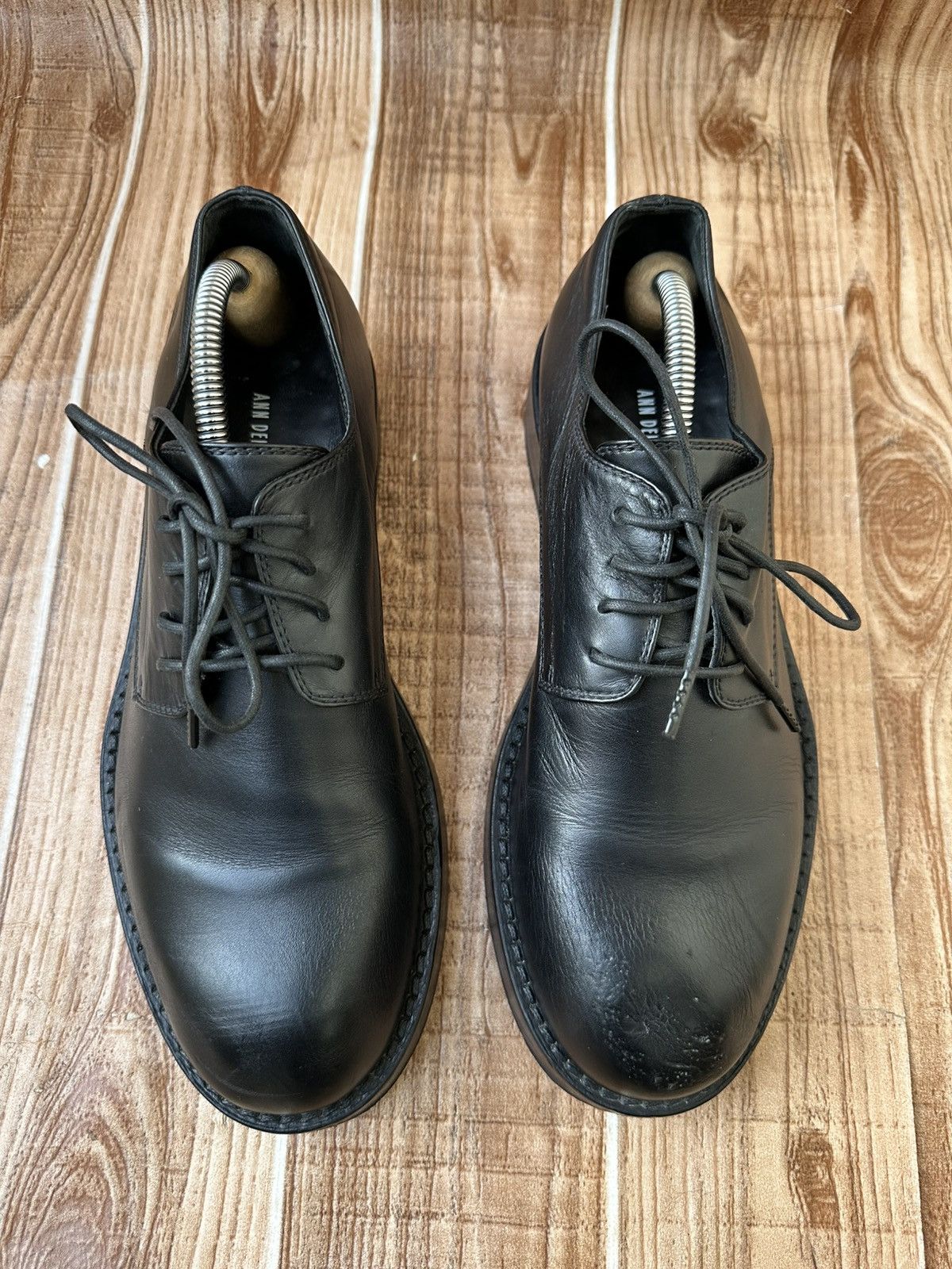 Ann Demeulemeester Ann Demeulemeester Black Derby Shoes Size US 7 / EU 40 - 4 Thumbnail
