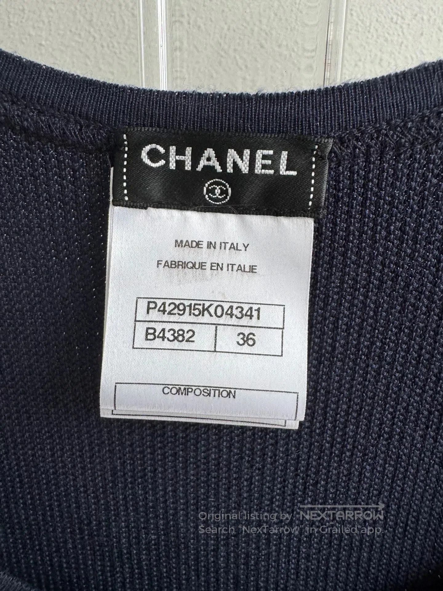 Chanel Chanel Classic Logo Knit Vest. Size XS / US 0-2 / IT 36-38 - 3 Thumbnail