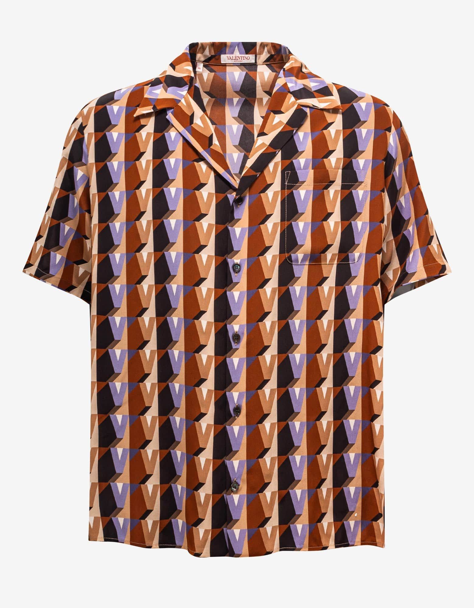 3Dream Valentino Printed Silk Shirt