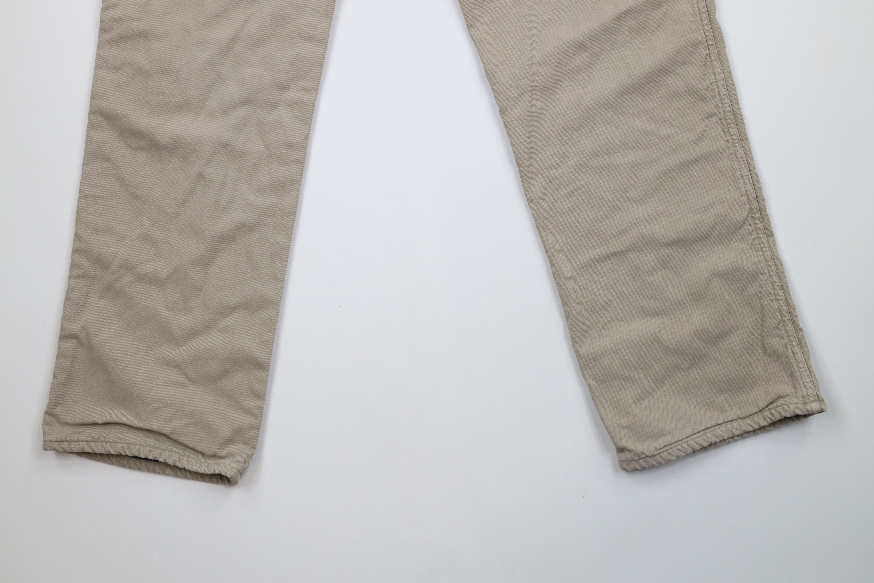 L.L. Bean × Vintage Vintage 90s LL Bean Flannel Lined Pathfinder Canvas Pants Size US 32 / EU 48 - 14 Thumbnail
