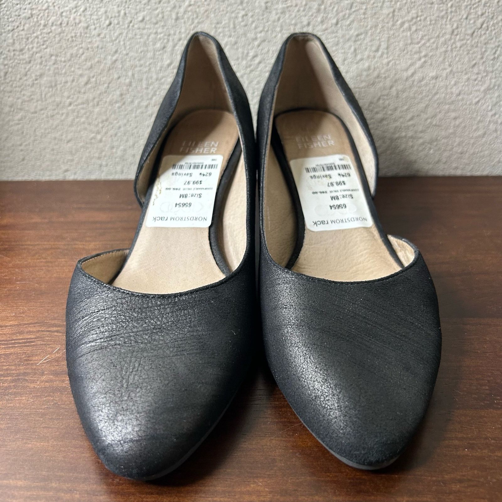 Eileen Fisher Eileen Fisher Shoes Heels Pumps Lily Black Suede Size 8 Size US 8 / IT 38 - 2 Thumbnail