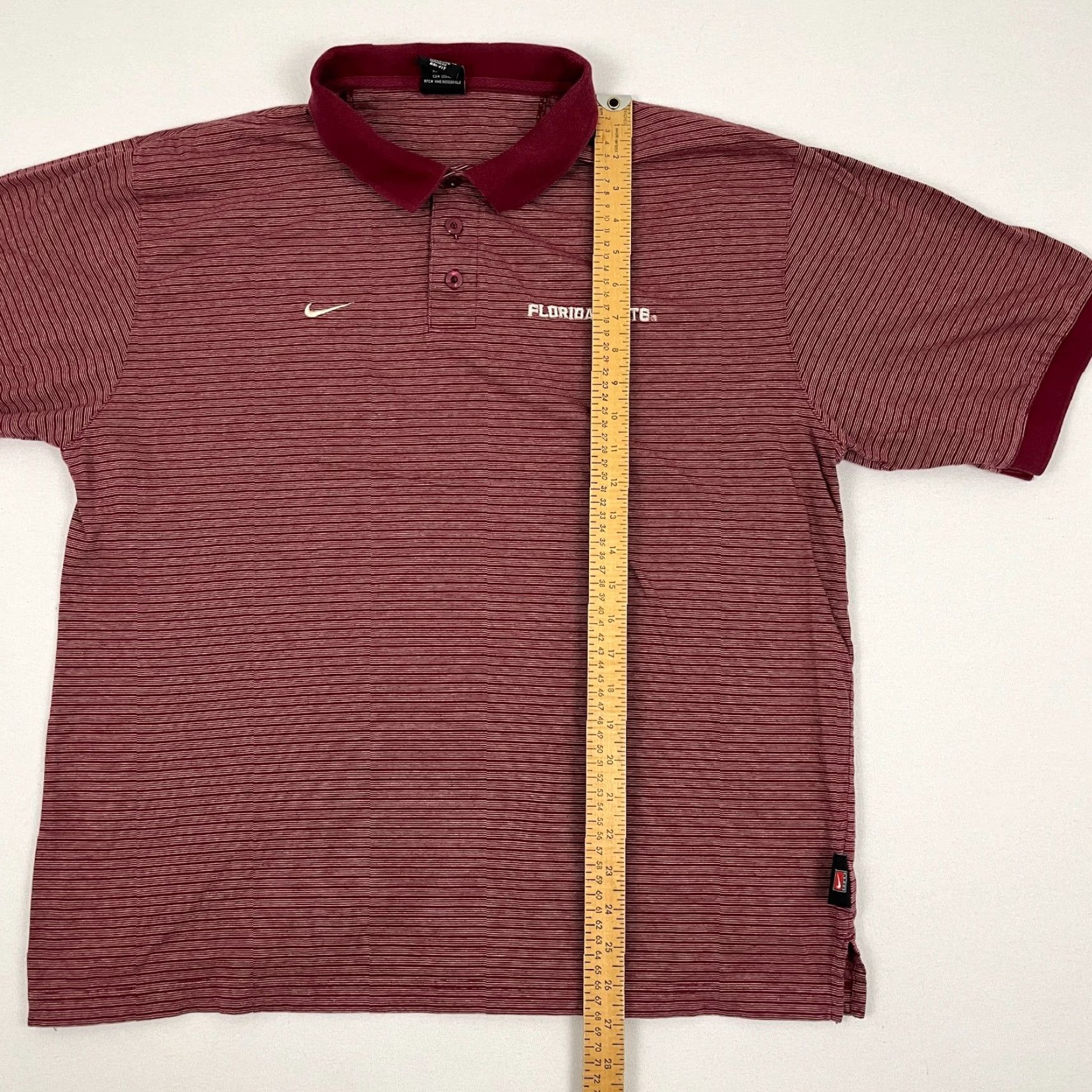 Nike VINTAGE Florida State Seminoles Polo Shirt Mens L Nike Team VTG Frat Prep Y2K Size US L / EU 52-54 / 3 - 5 Thumbnail