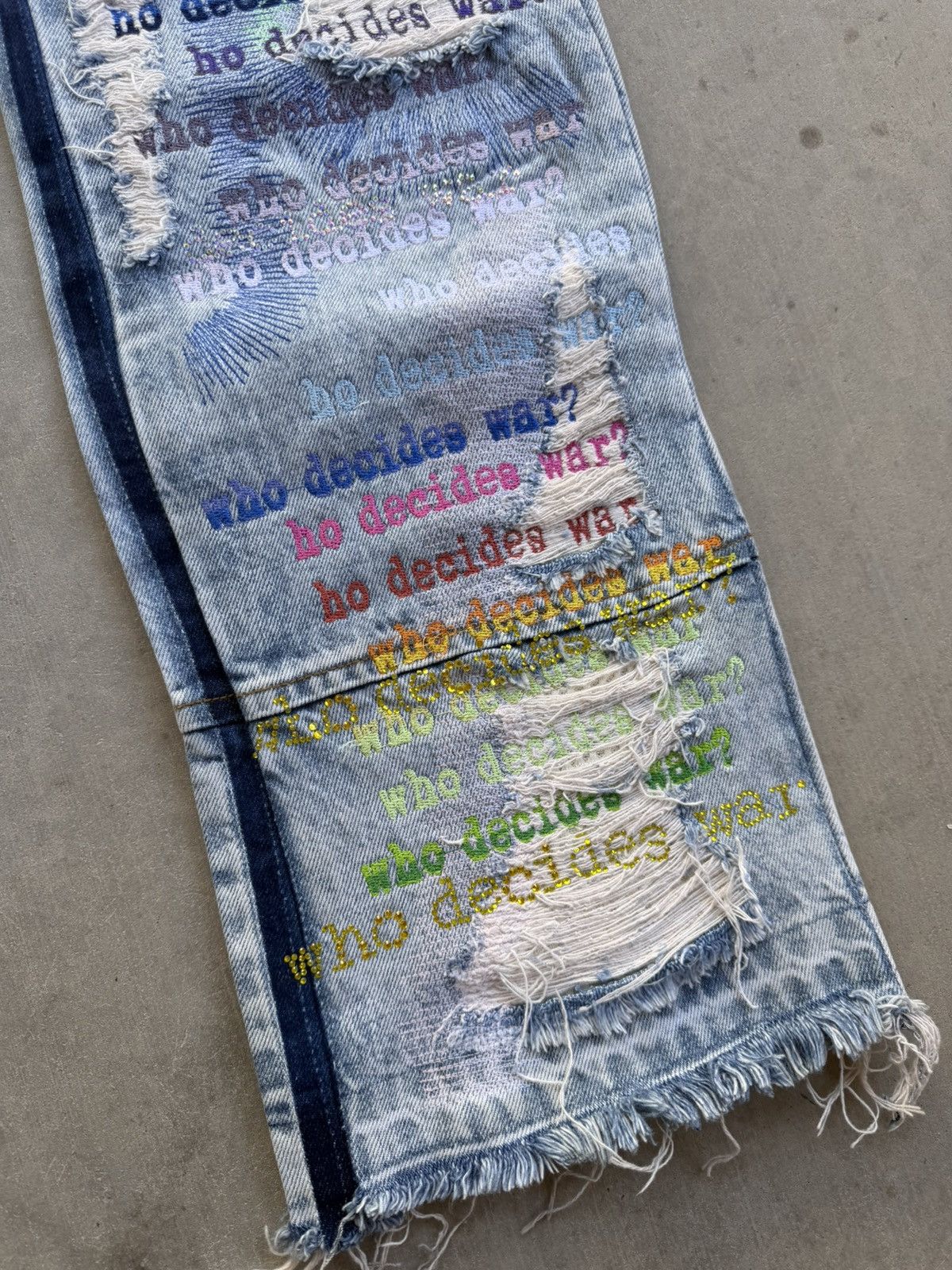 Who Decides War Who Decides War Scripture Denim Size 36 New Rare Size US 36 / EU 52 - 4 Thumbnail