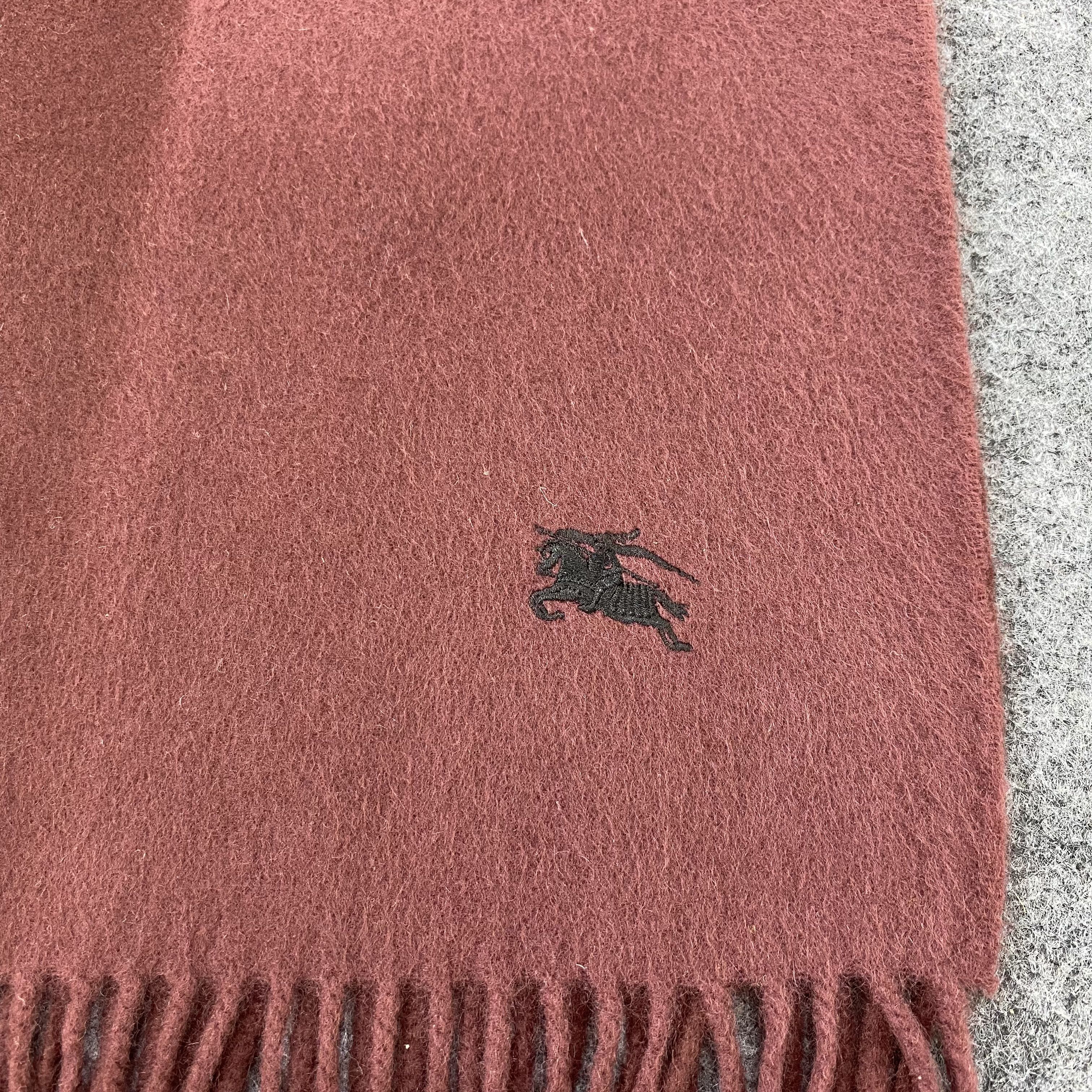 Burberry Vintage Burberry Pure Cashmere Scarf/Muffler/Neckwear-T1106 Size ONE SIZE - 5 Thumbnail
