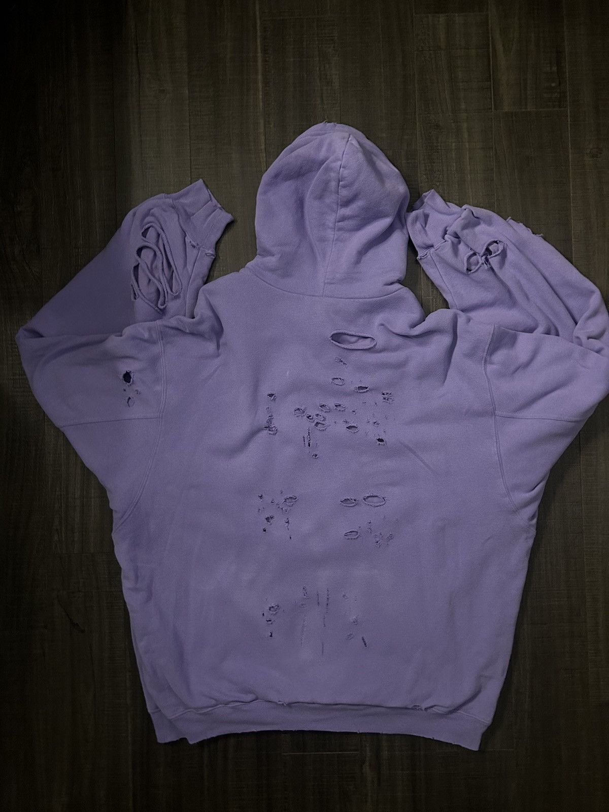 Balenciaga Balenciaga Distressed Hoodie Size US XS / EU 42 / 0 - 8 Thumbnail