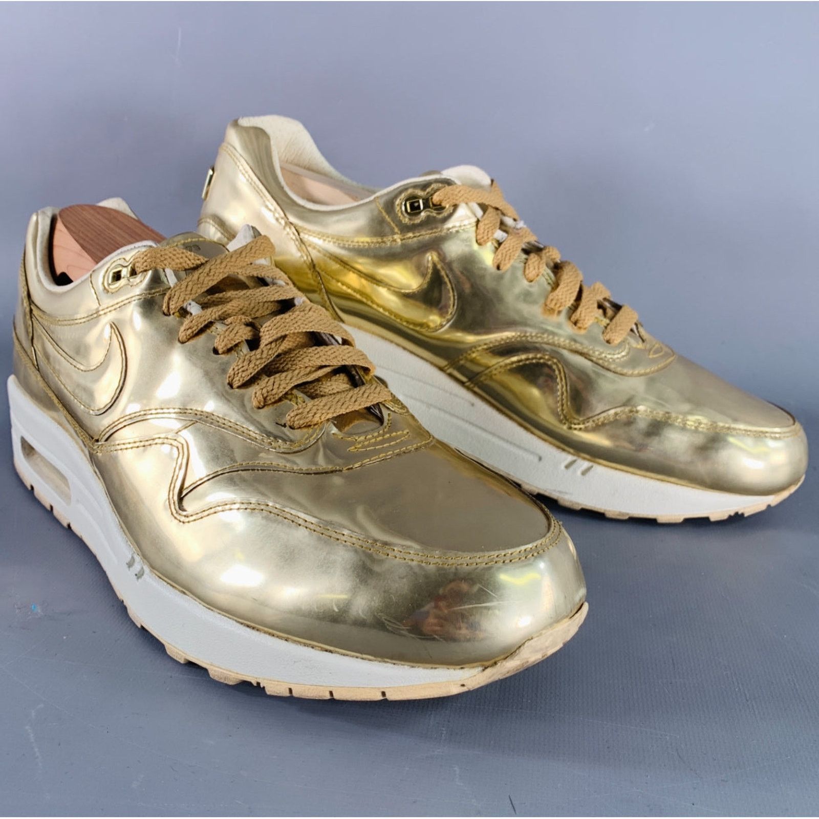 Nike 2020 30th Anniversary Size 12 Gold Metallic Low Top Sneakers Size US 12 / EU 45 - 1 Thumbnail