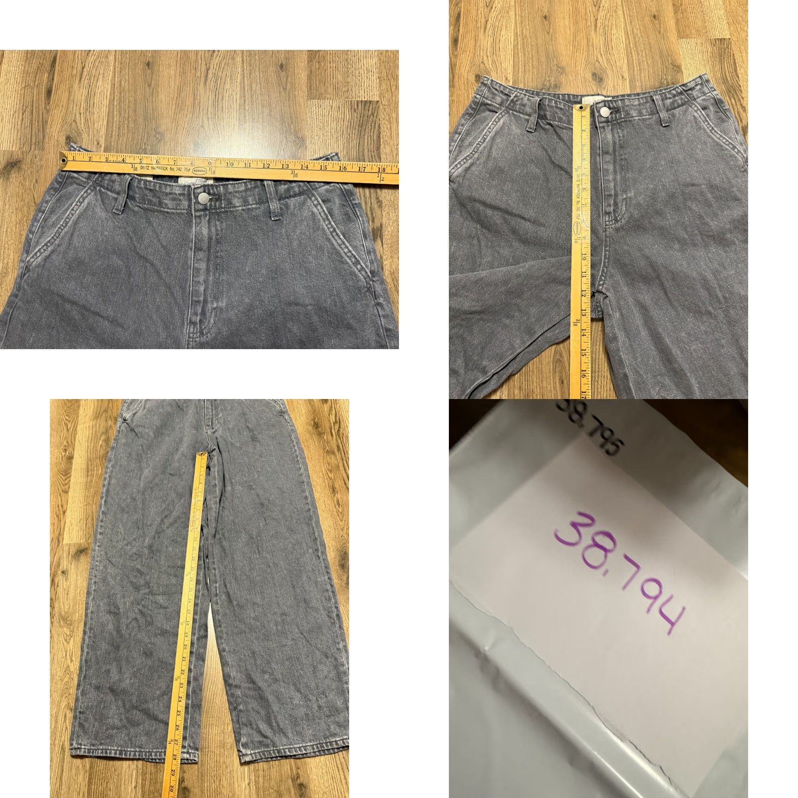 Vintage VINTAGE: No but Keep Original: Universal Thread Jeans Womens Size 12/31R Gray Relaxed Straight 40" Length Size 34" / US 12 / IT 48 - 8 Thumbnail