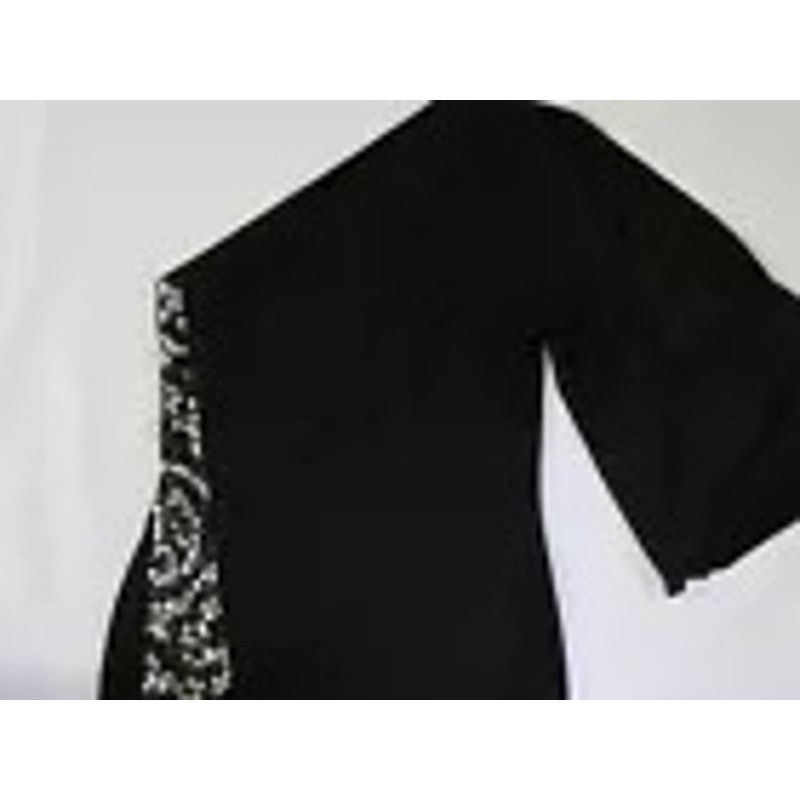 Other Sabora One Shoulder Stoned & Beaded Women’s Black Dress Med Size M / US 6-8 / IT 42-44 - 1 Thumbnail