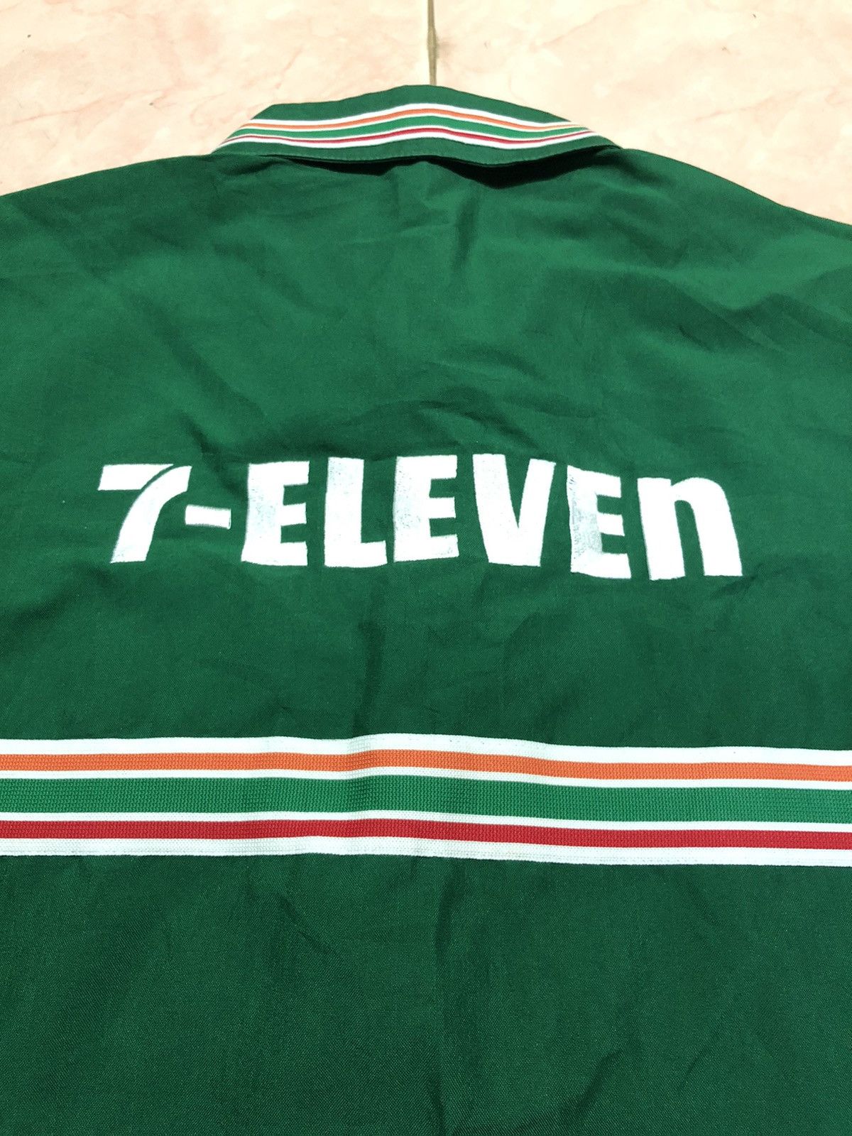 Japanese Brand × Vintage Vintage 7 Eleven Zip Up Work Shirt Size US L / EU 52-54 / 3 - 4 Thumbnail