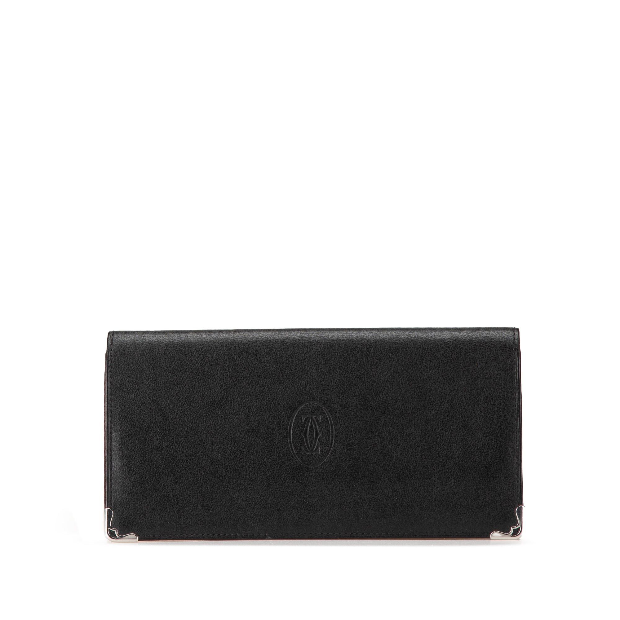 Cartier Cartier Leather Must De Cartier Wallet Black Size ONE SIZE - 1 Thumbnail