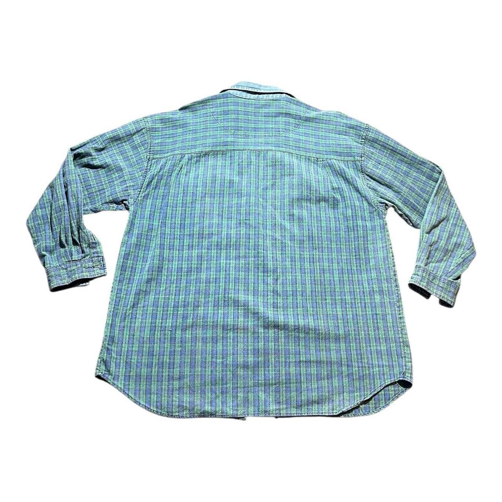 Faded Glory Vintage 90s Faded Glory Flannel Button Down Shirt Size US XL / EU 56 / 4 - 2 Thumbnail
