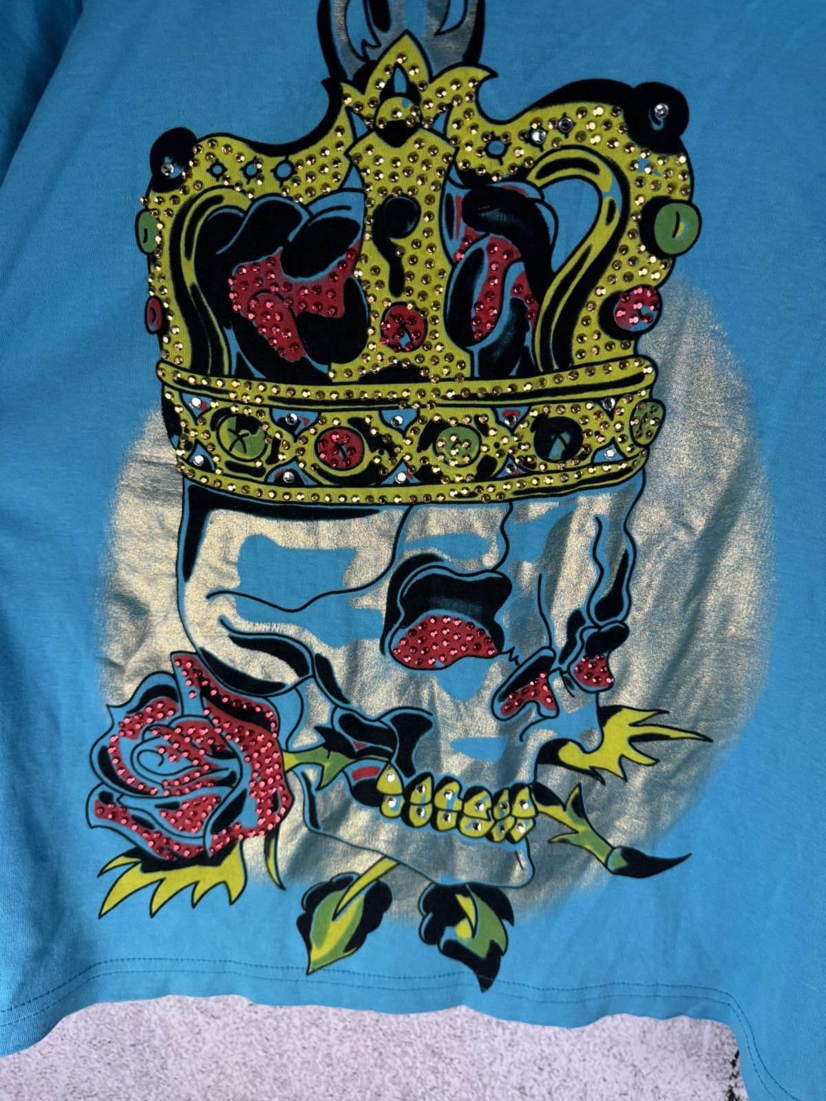 Ed Hardy Vintage Ed Hardy Skull Biker Black T-Shirt Size US M / EU 48-50 / 2 - 3 Thumbnail