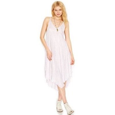 Free People Free People Lilac Flowy Asymmetrical Midi Slip Dress | Balle Size S / US 4 / IT 40 - 14 Thumbnail